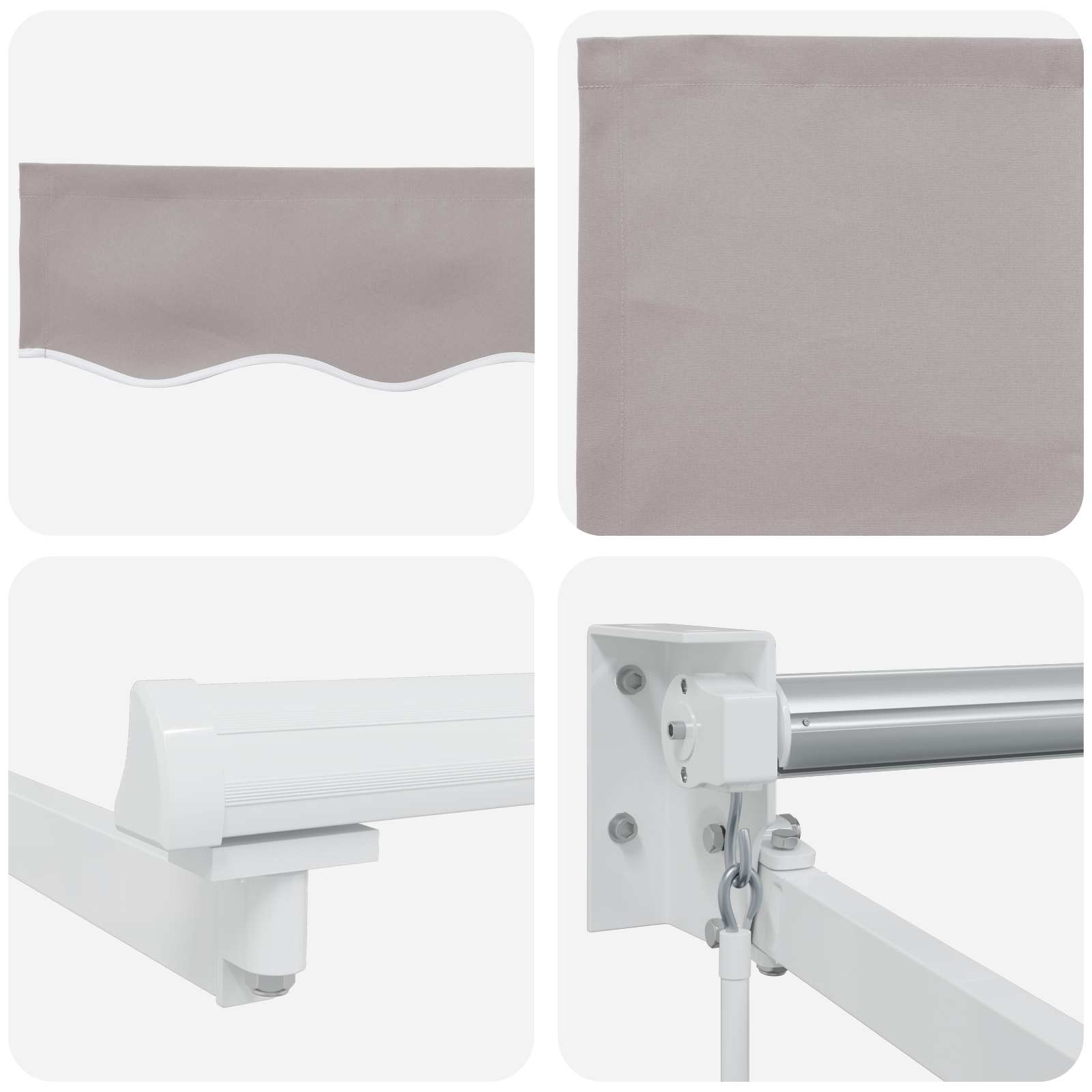 Tenda retrattile Grigio Chiaro 2,5 x 2 m