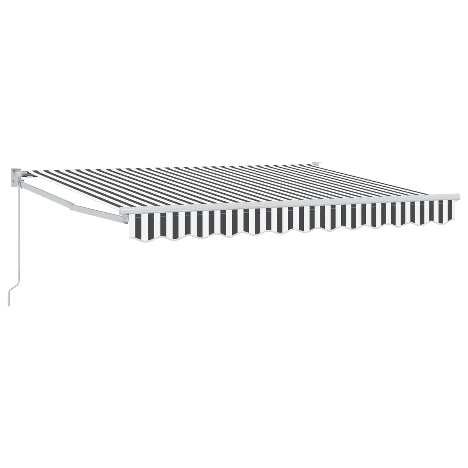 Tenda retrattile Antracite e Bianco 3 x 2 m