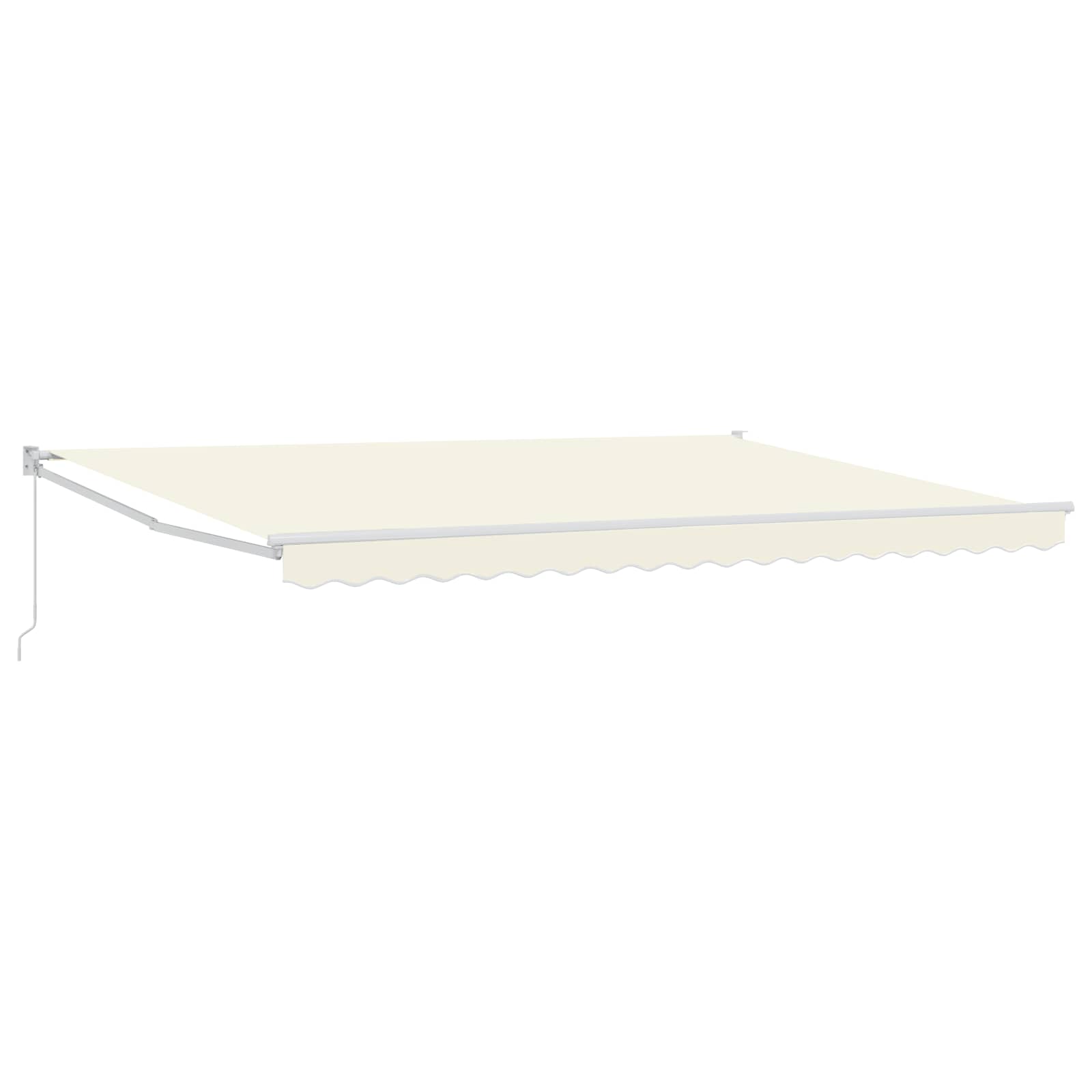 Tenda retrattile Crema 4 x 2 m 100% Poliestere e Alluminio