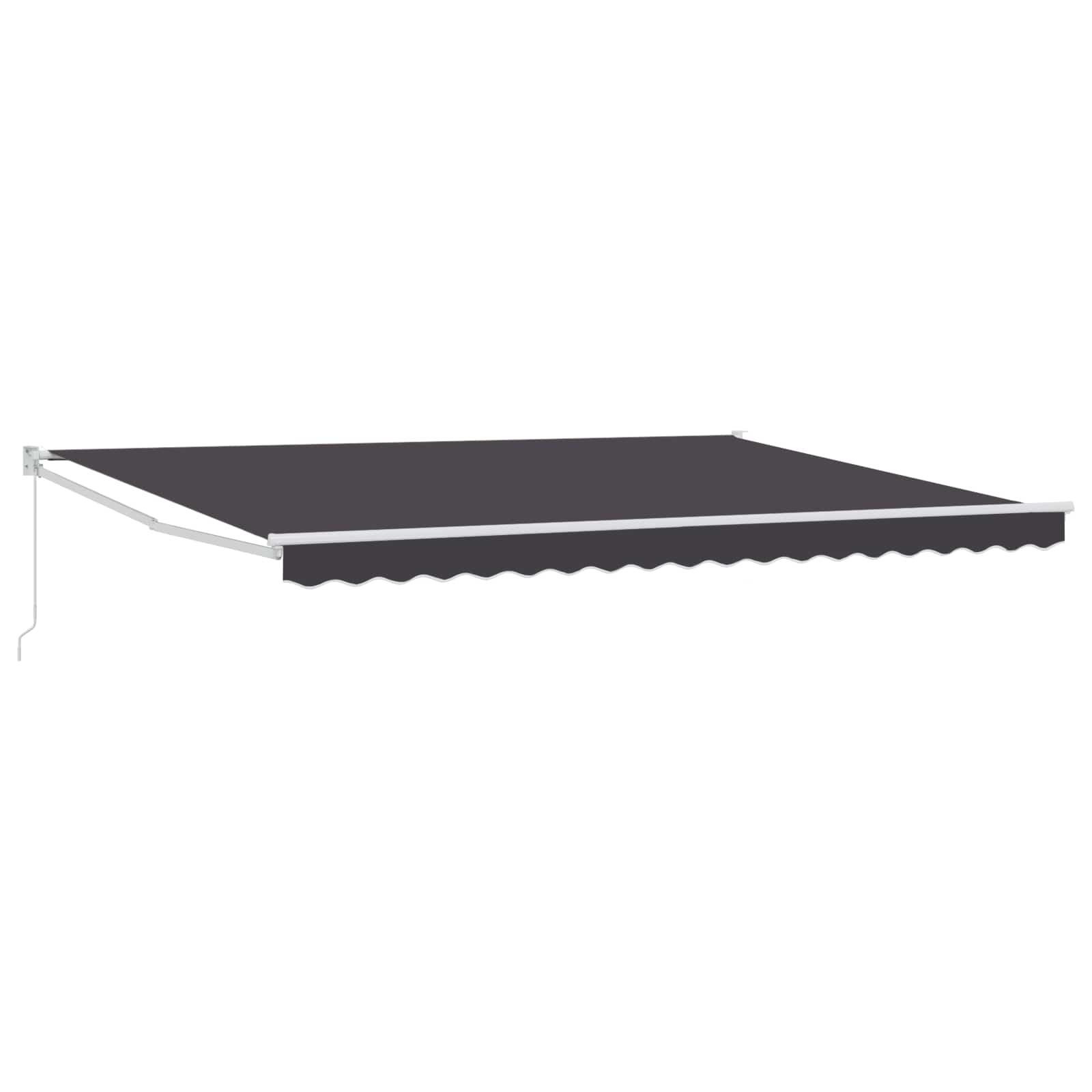 Tenda retrattile Antracite 4 x 2 m 100% Poliestere e Alluminio
