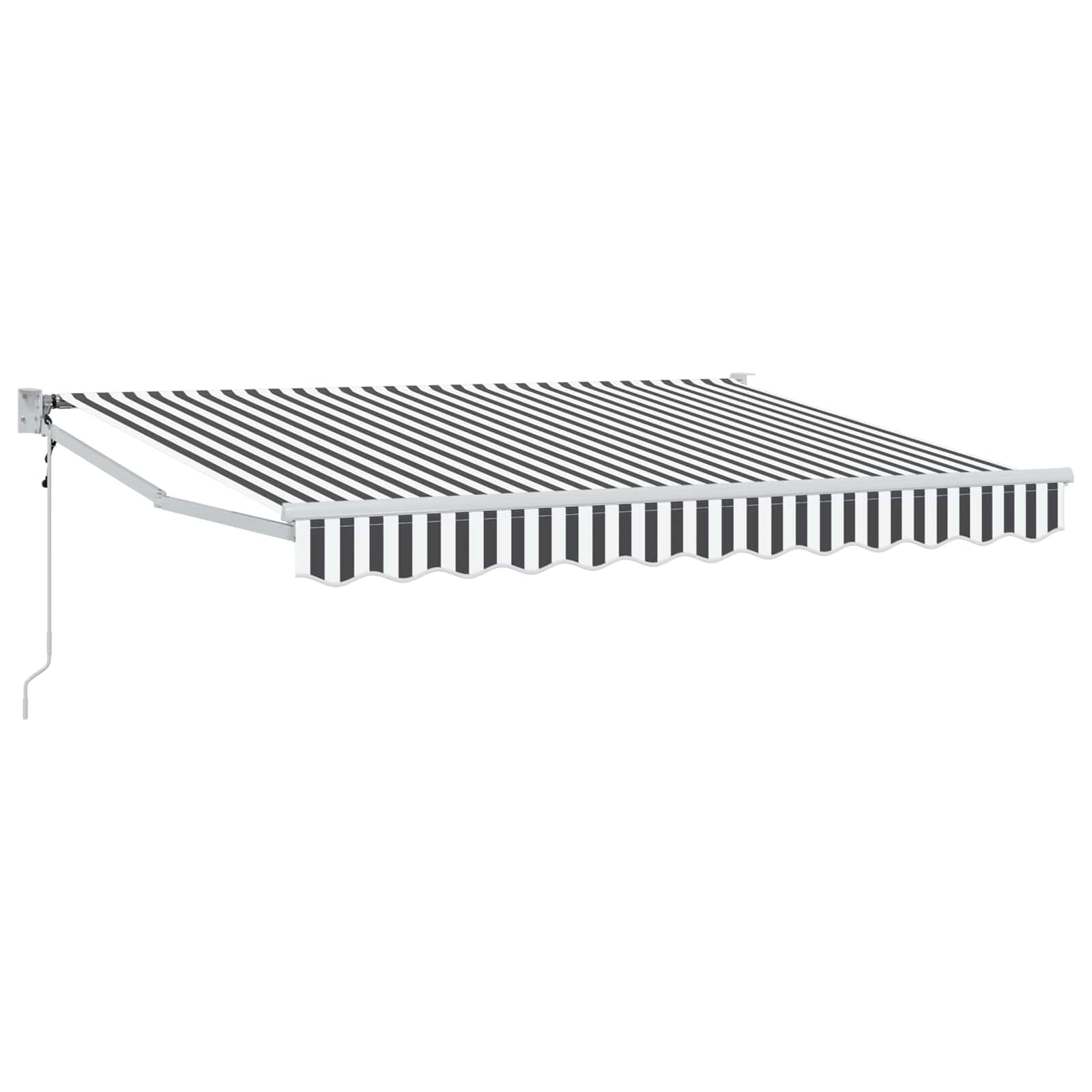 Tenda retrattile Antracite e Bianco 2,5 x 2 m