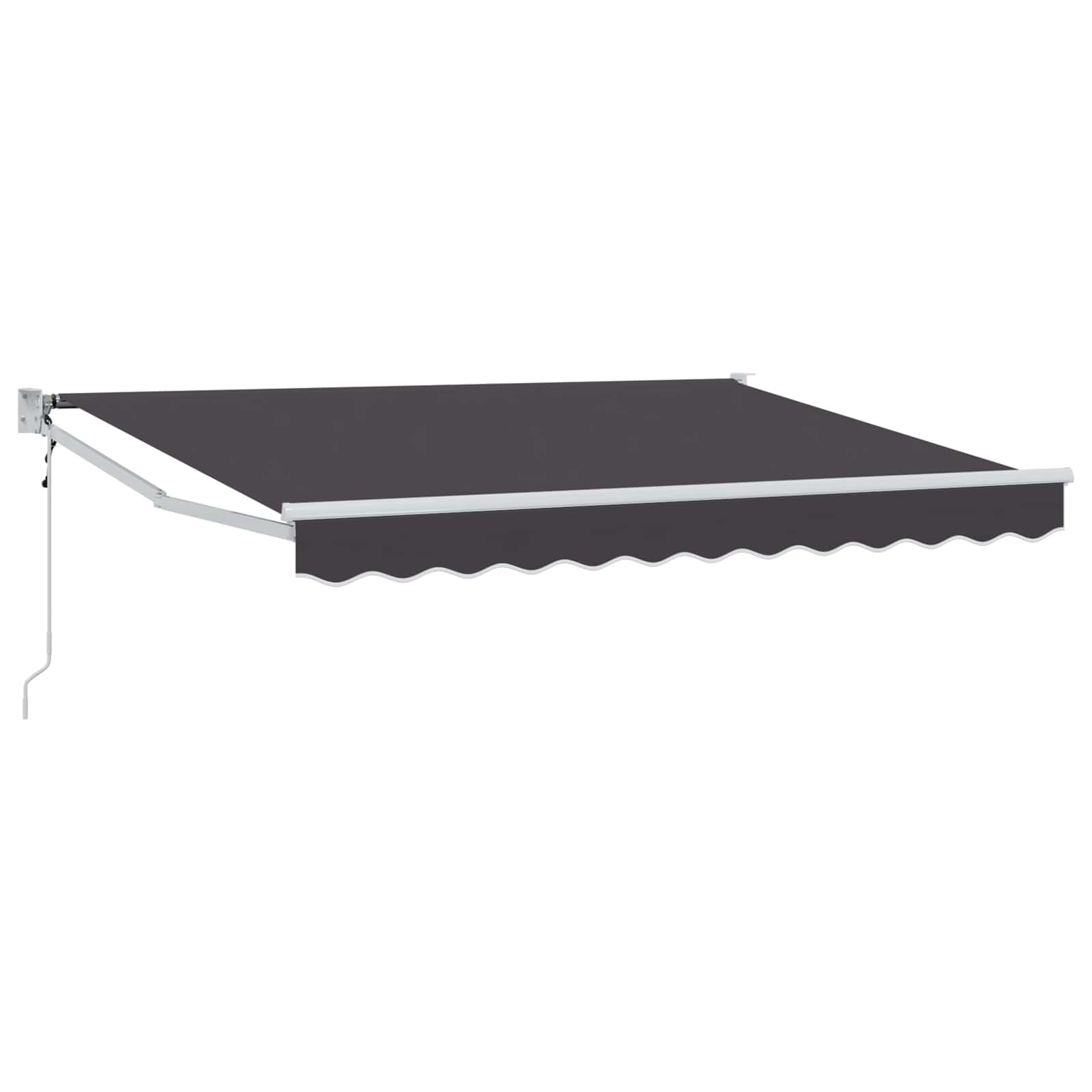 Tenda retrattile Antracite 3 x 2 m Poliestere e Metallo
