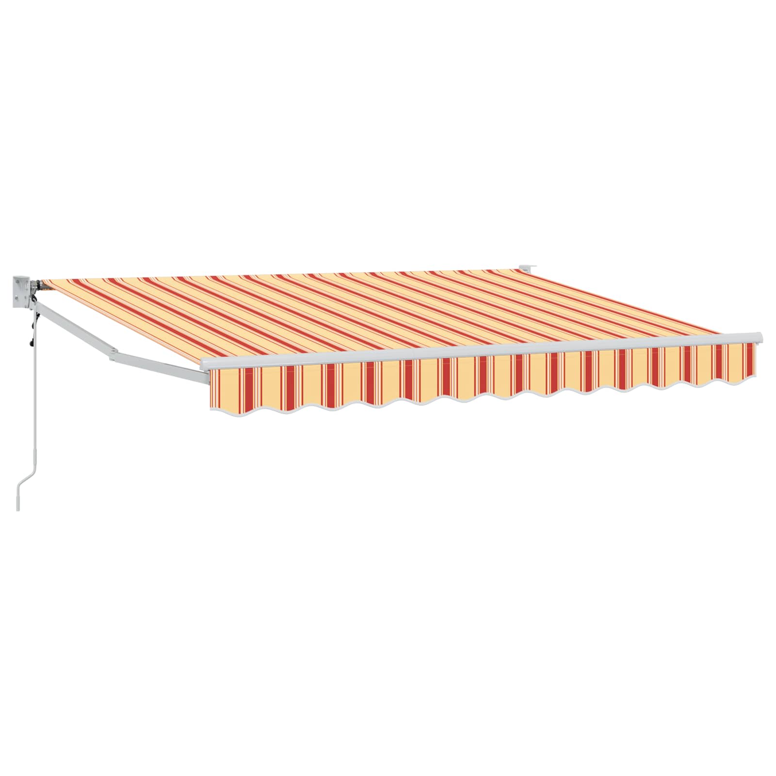 Tenda retrattile Giallo, Arancione e Bianco 3 x 2 m