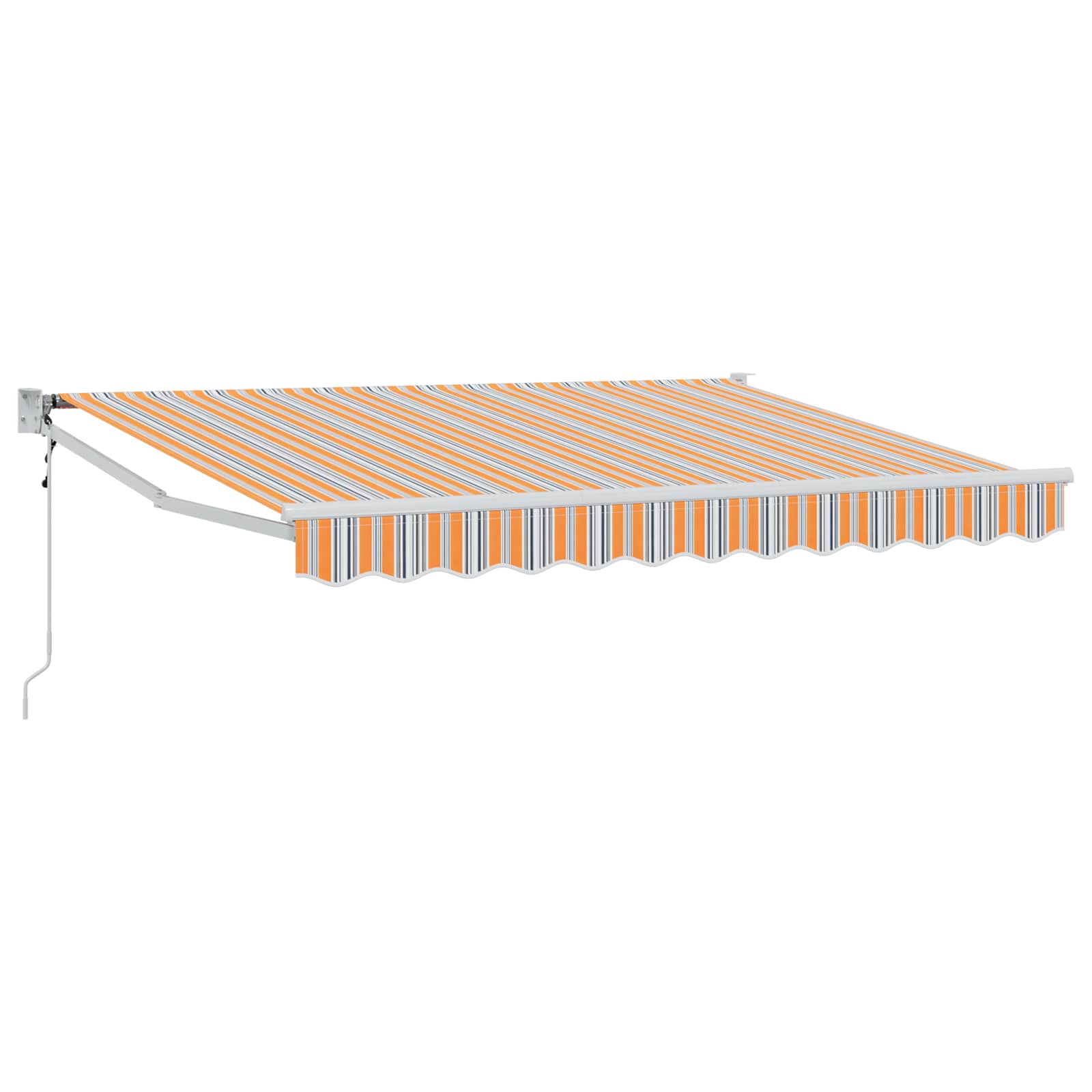 Tenda retrattile Arancione, Grigio e Blu 3,5 x 2 m