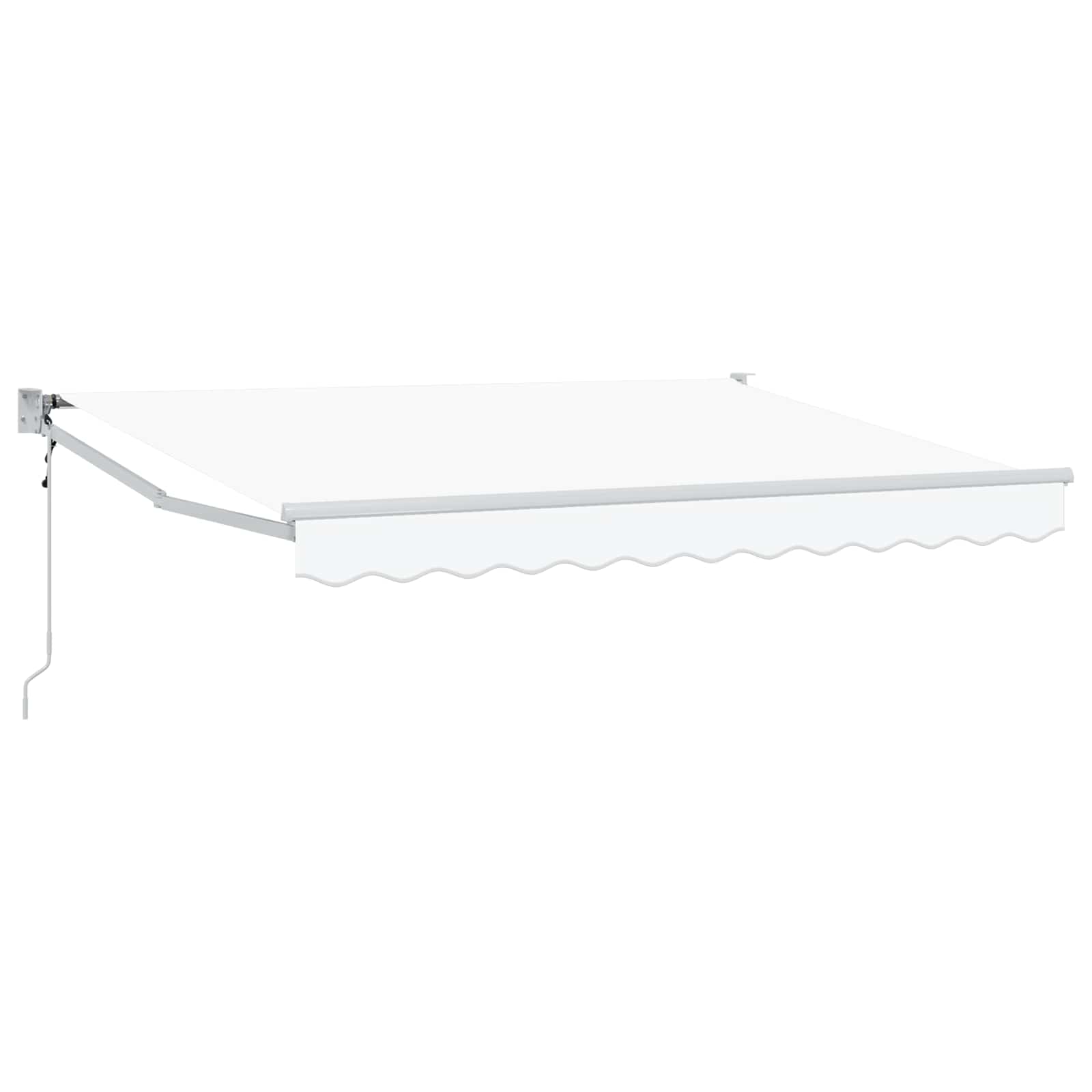 Tenda retrattile Bianco 3,5 x 2 m Poliestere e Metallo