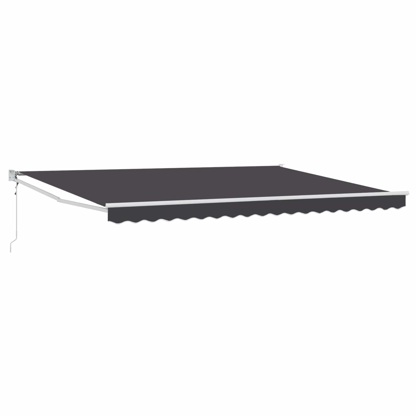 Tenda retrattile Antracite 4 x 2 m Poliestere e Metallo