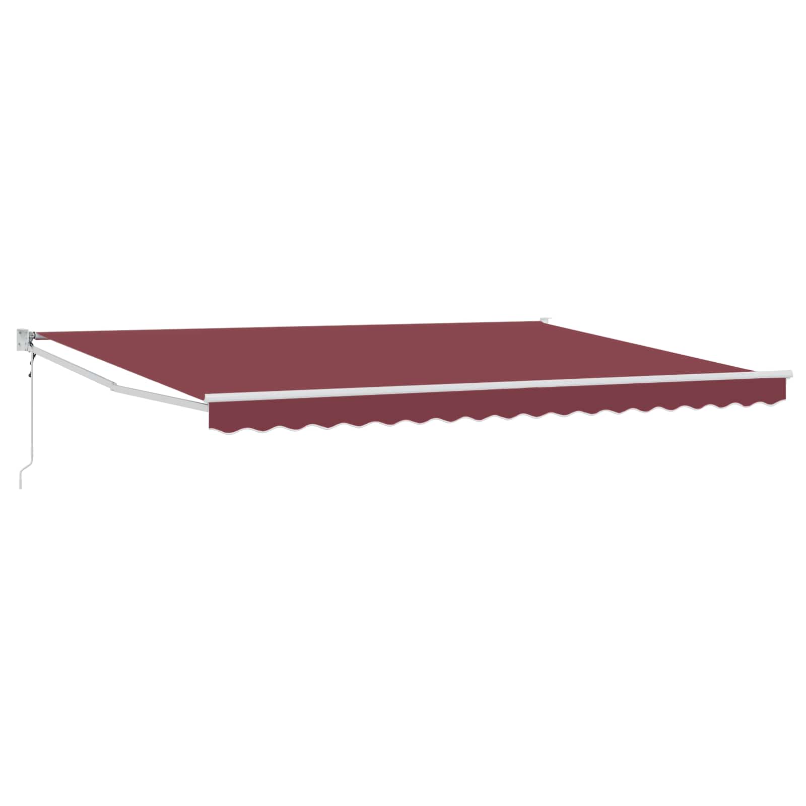 Tenda retrattile Borgogna 4 x 2 m Poliestere e Metallo