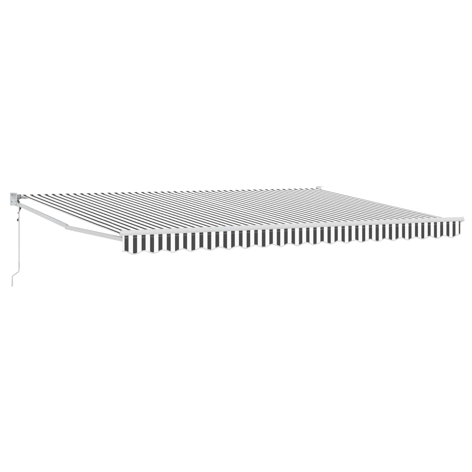 Tenda retrattile Antracite e Bianco 4 x 2 m