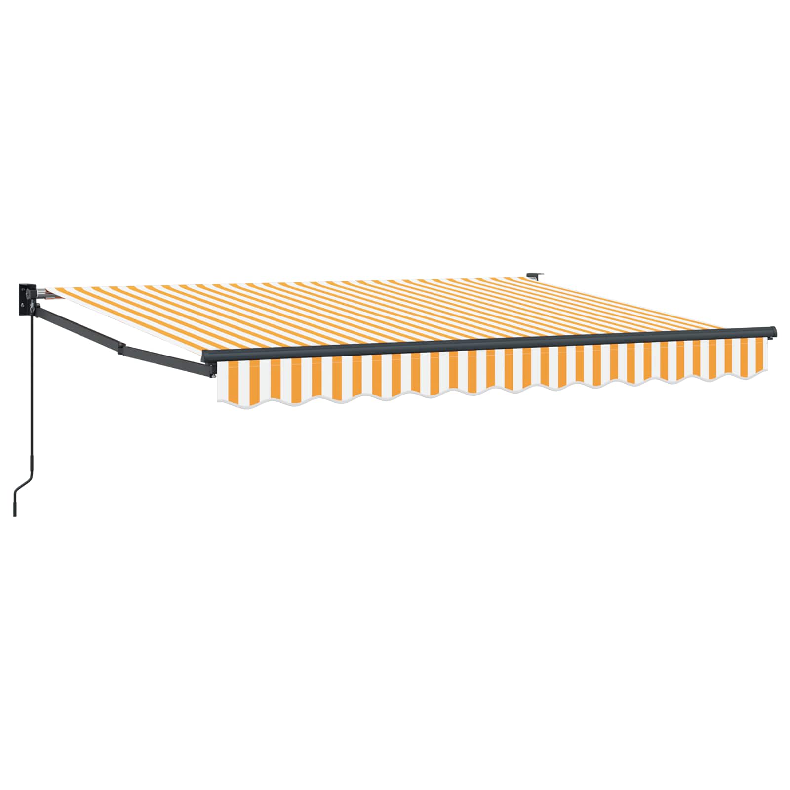 Tenda retrattile Giallo e bianco 3 x 2 m