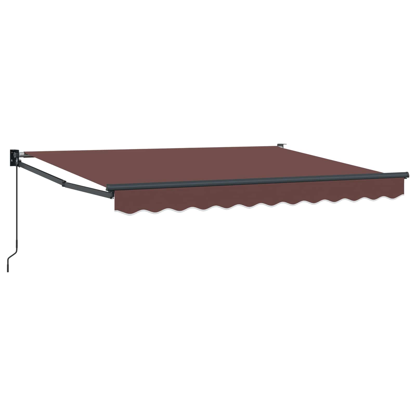 Tenda retrattile Marrone 3 x 2 m 100% Poliestere e Alluminio