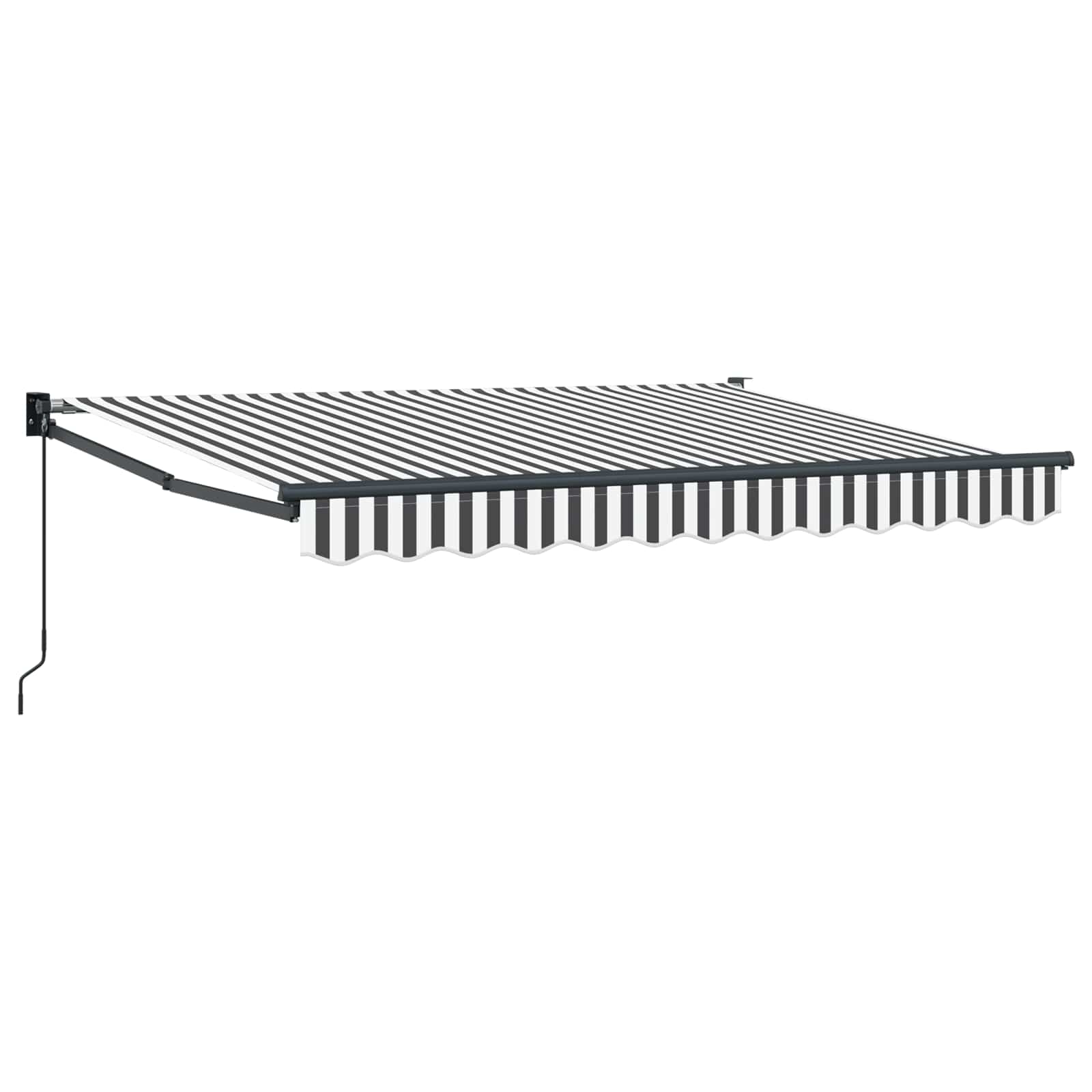 Tenda retrattile Antracite e Bianco 3 x 2 m