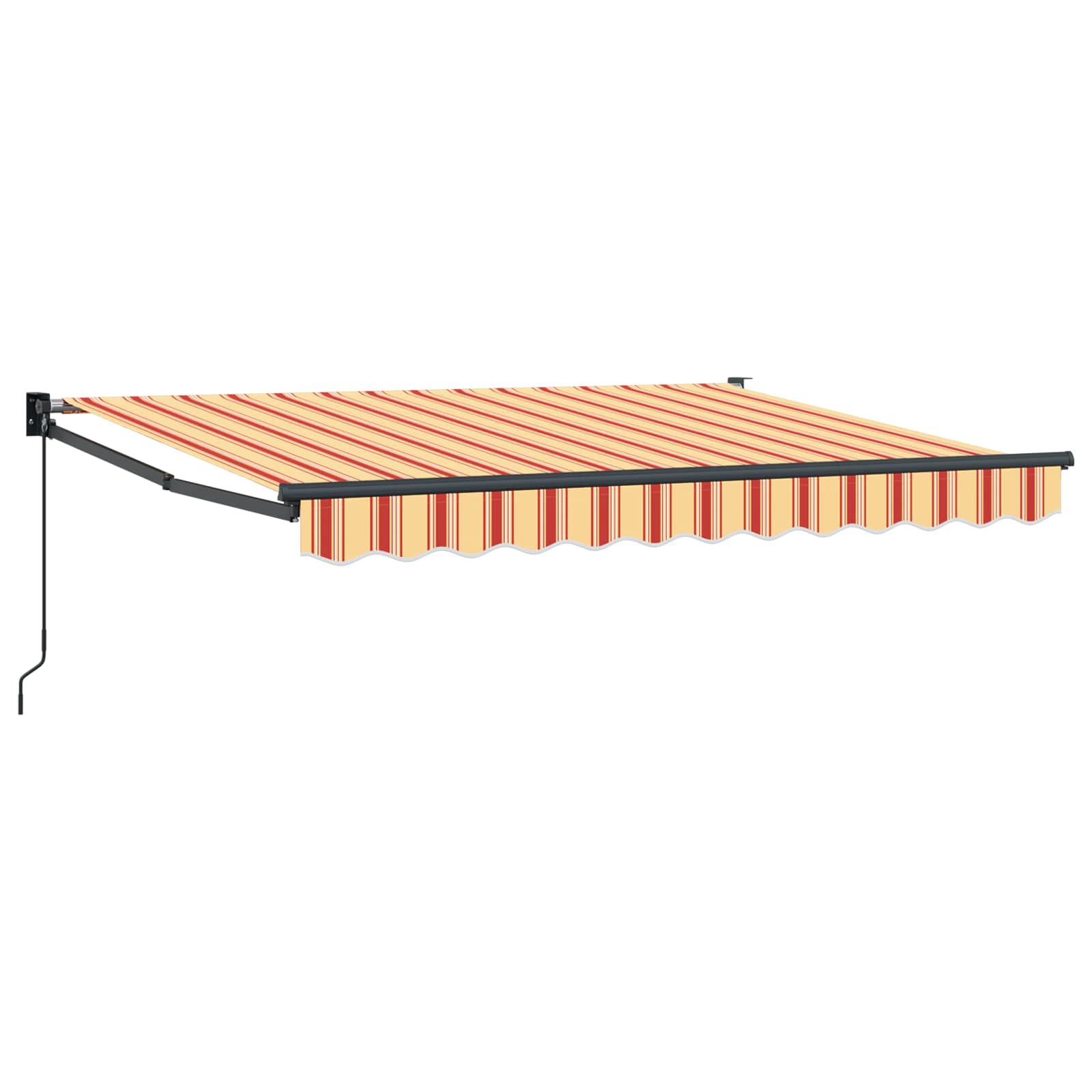 Tenda retrattile Giallo, Arancione e Bianco 3 x 2 m