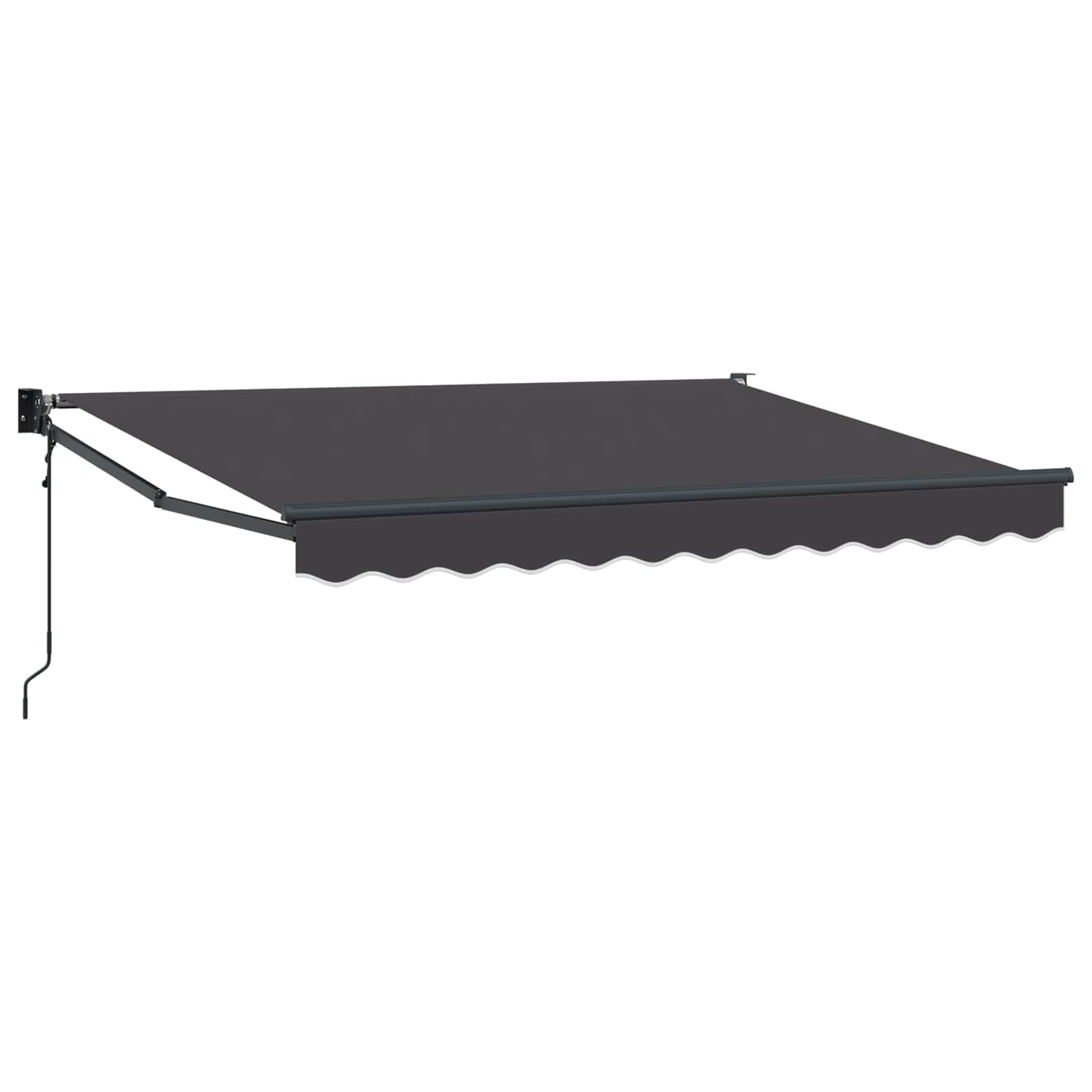 Tenda retrattile Antracite 3,5 x 2 m Poliestere e Metallo