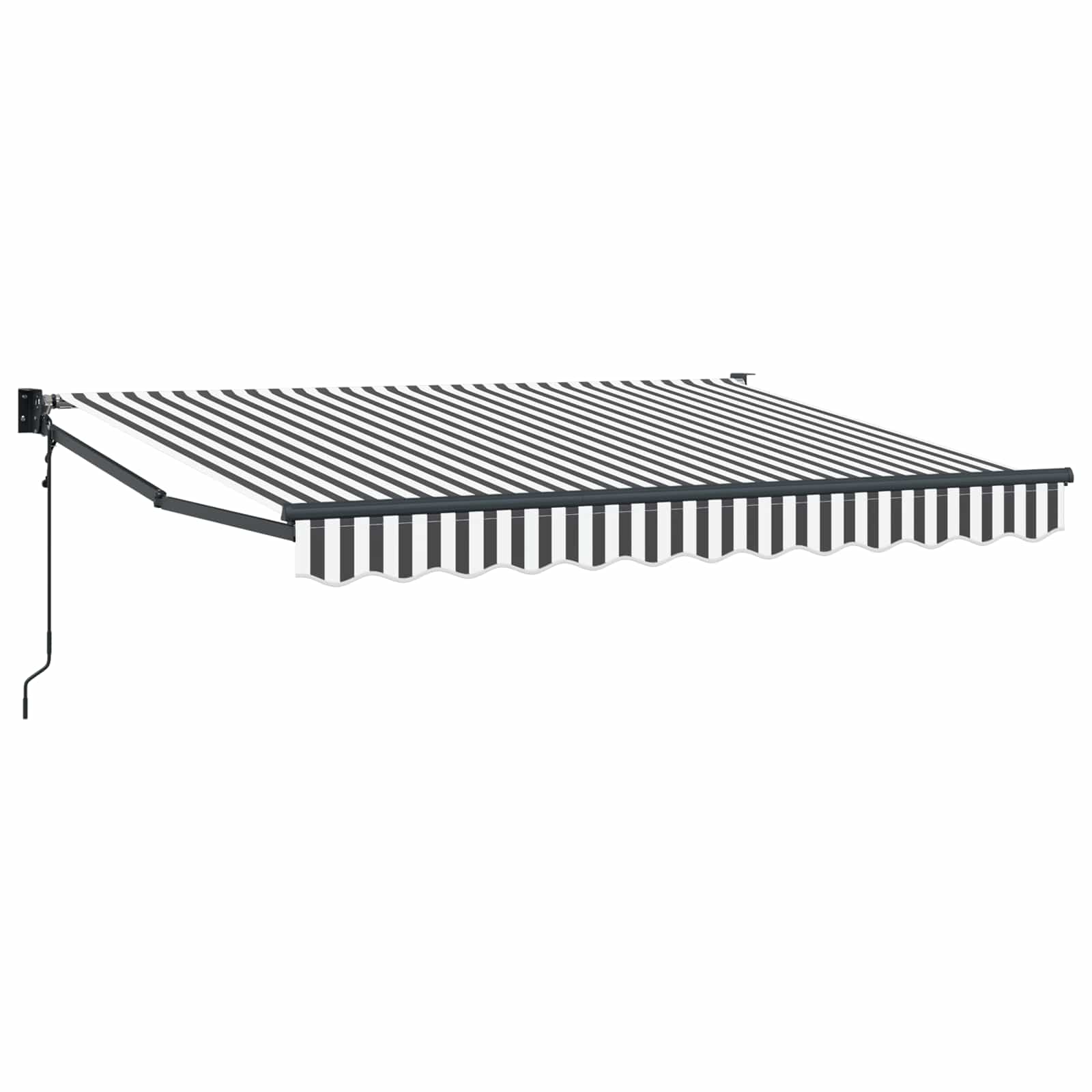 Tenda retrattile Antracite e Bianco 3,5 x 2 m