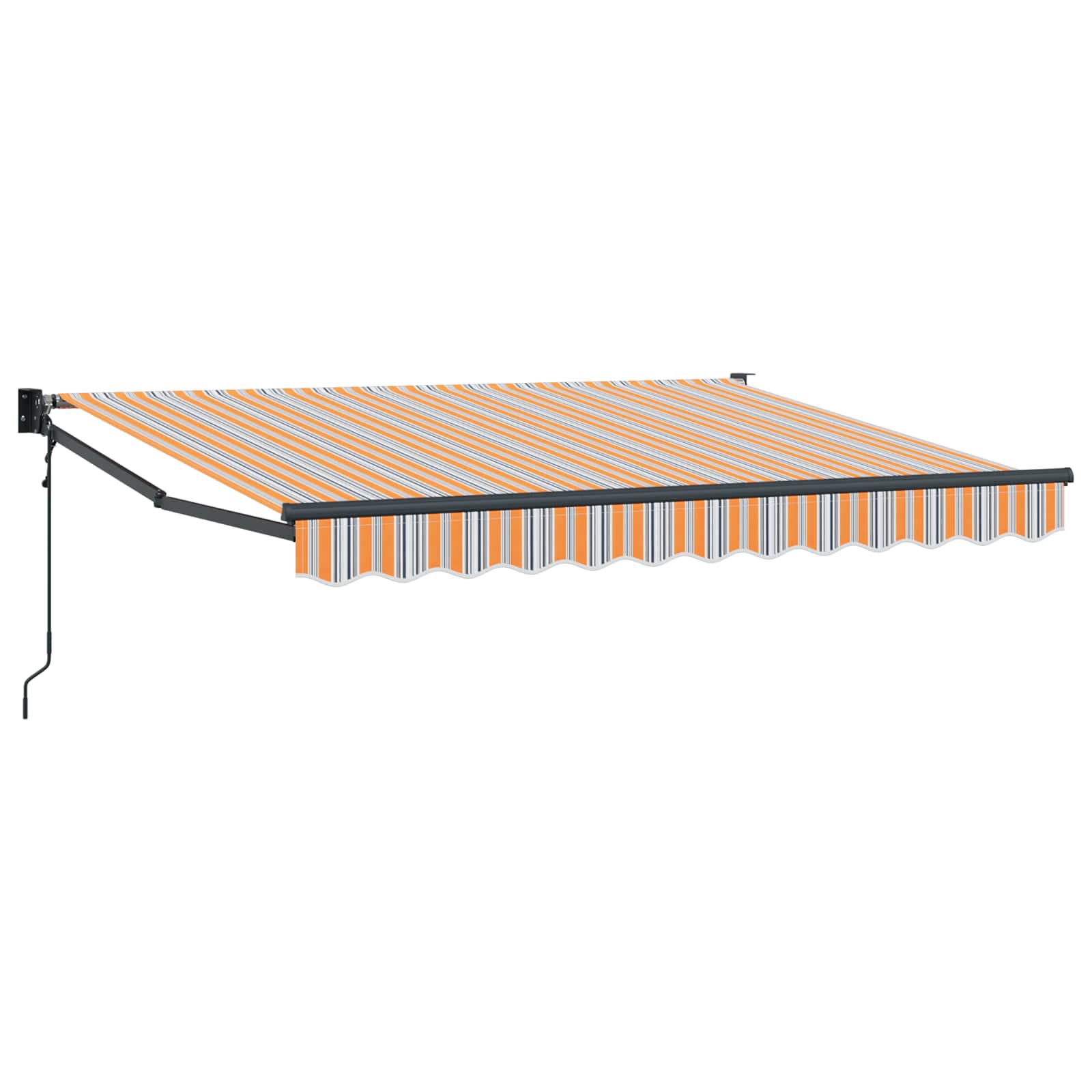 Tenda retrattile Arancione, Grigio e Blu 3,5 x 2 m