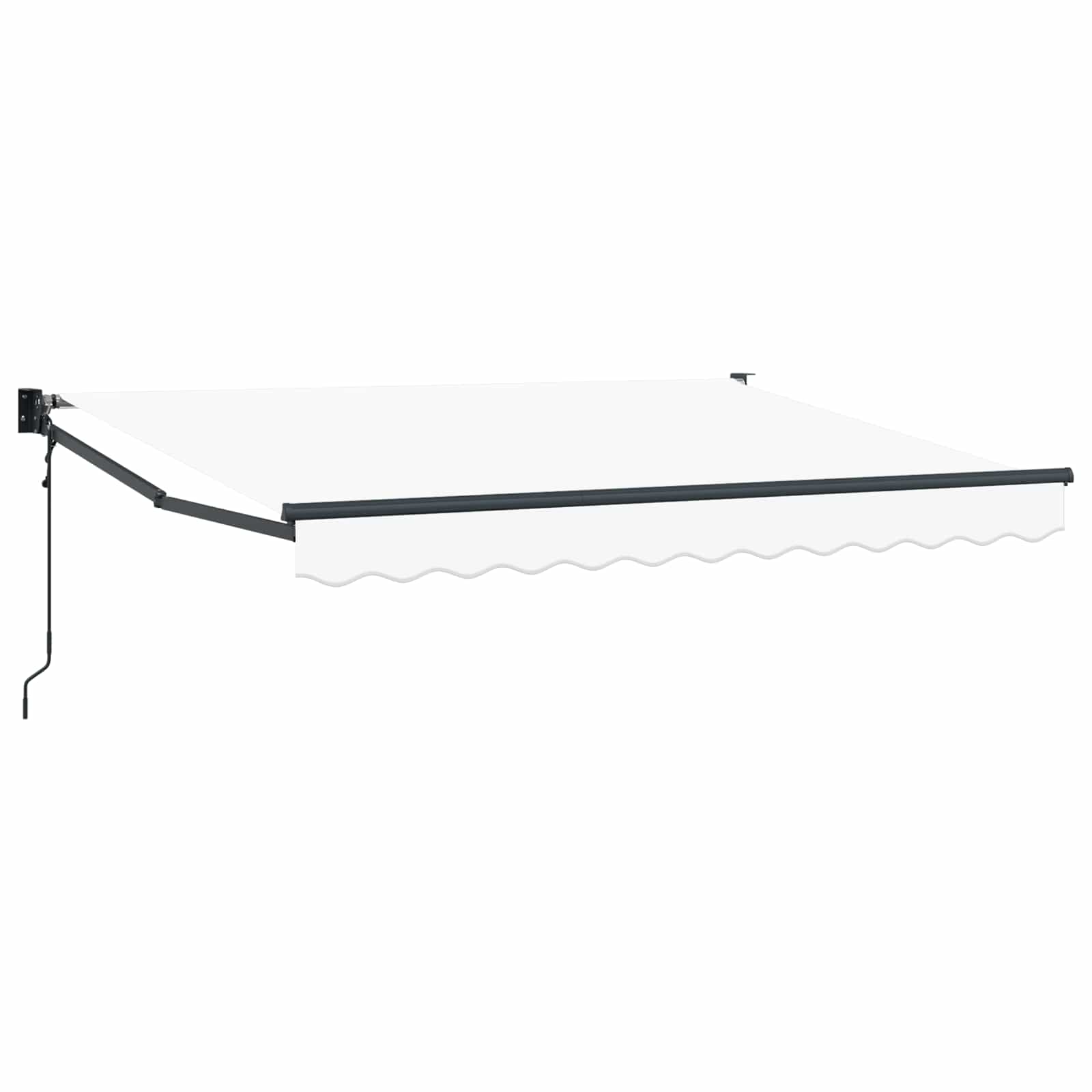Tenda retrattile Bianco 3,5 x 2 m Poliestere e Metallo