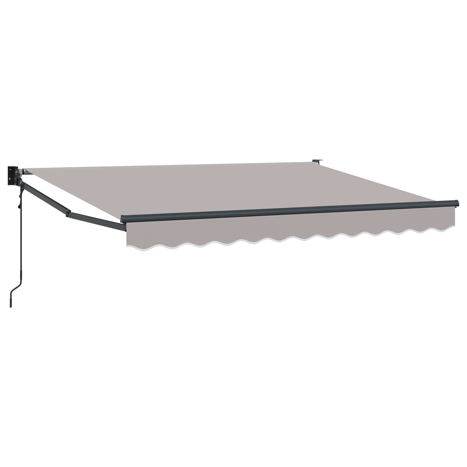 Tenda retrattile Grigio Chiaro 3,5 x 2 m Poliestere e Metallo