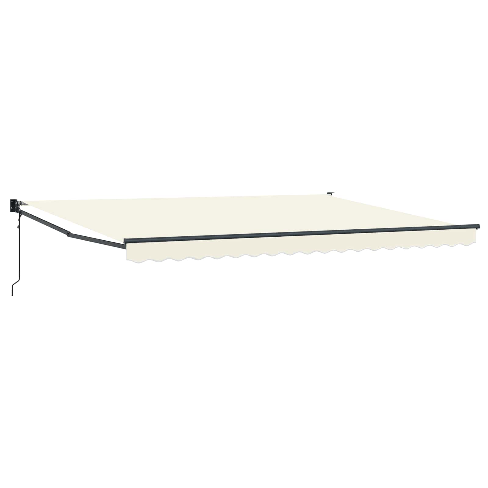 Tenda retrattile Crema 4 x 2 m Poliestere e Metallo
