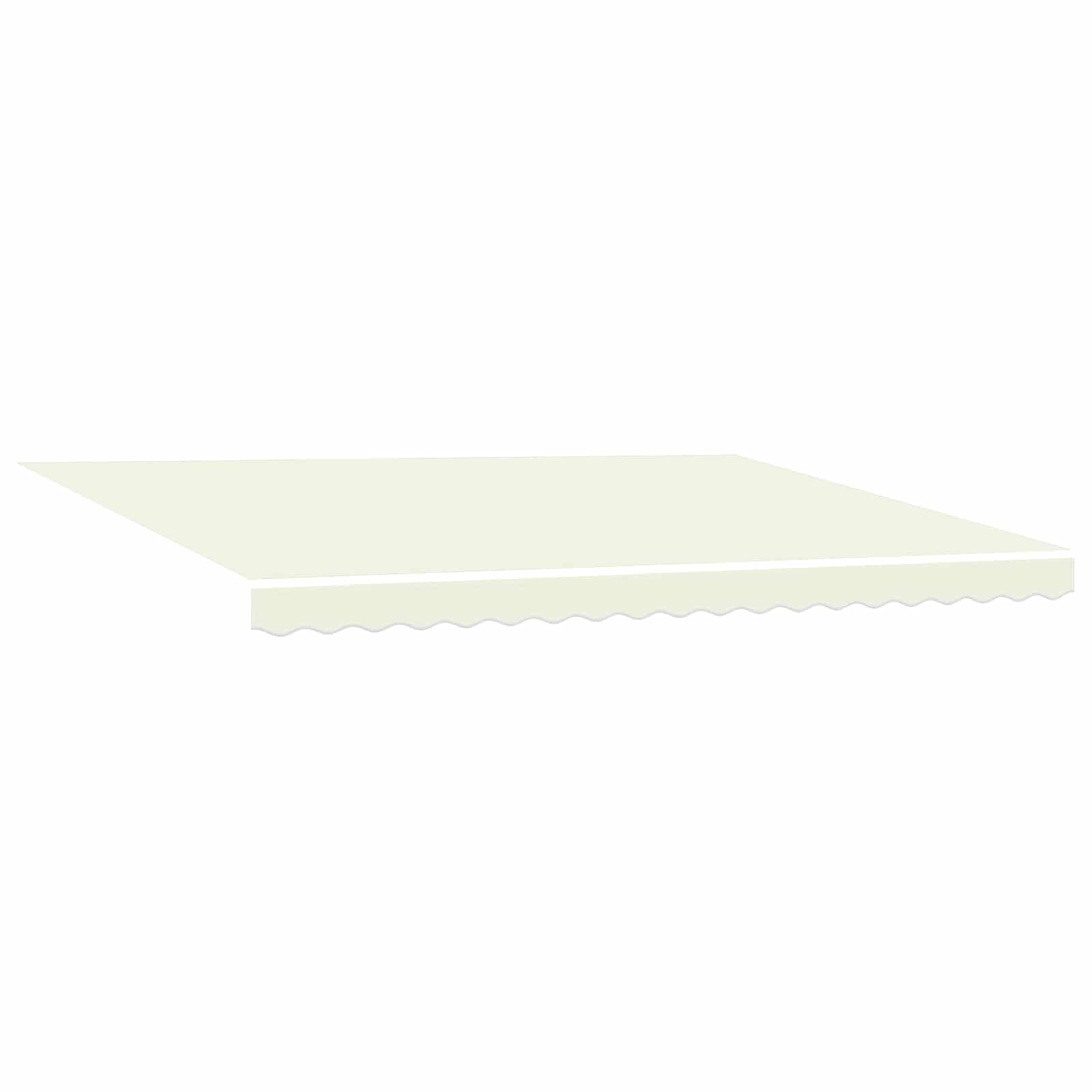 Tenda retrattile Crema 4 x 2 m Poliestere e Metallo