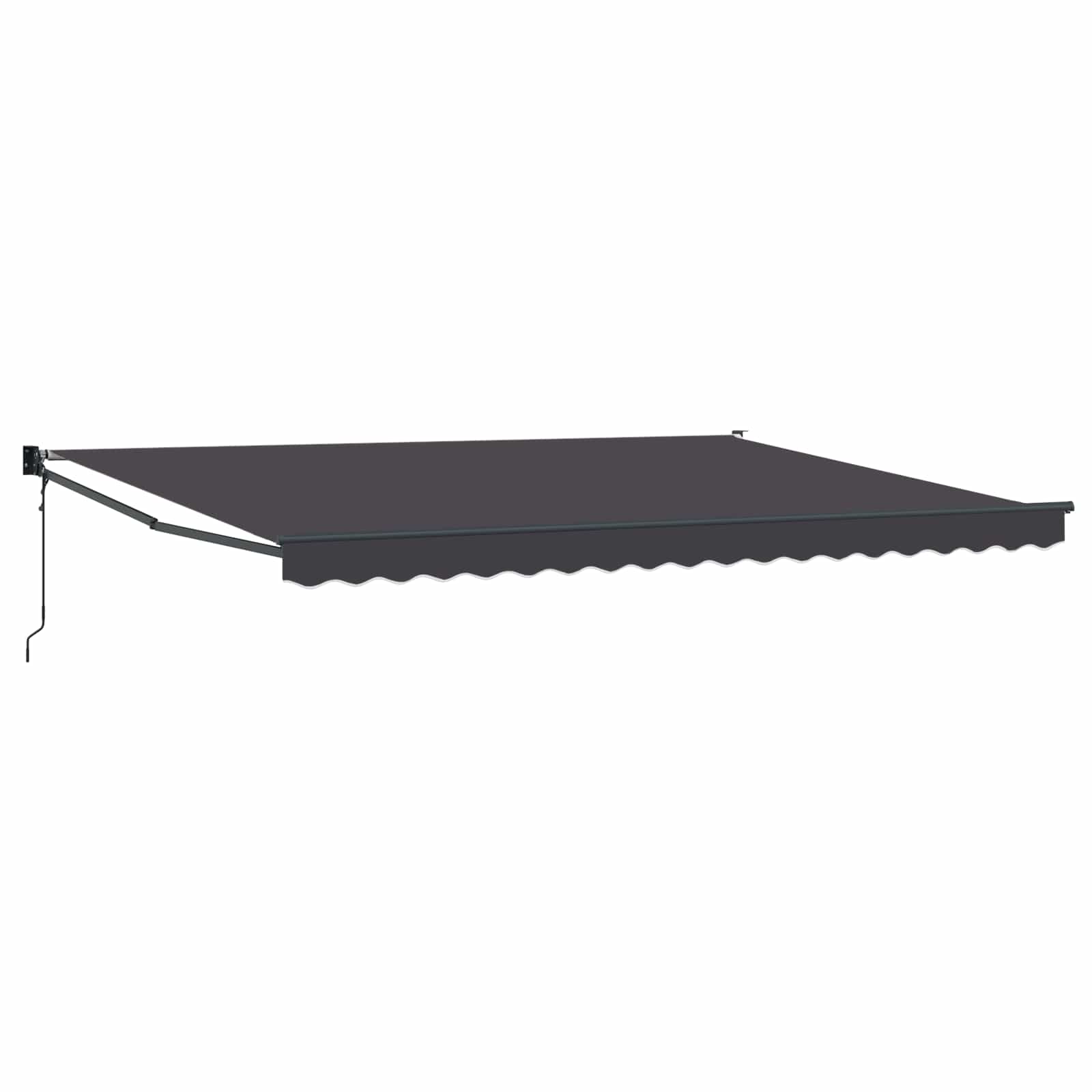Tenda retrattile Antracite 4 x 2 m Poliestere e Metallo