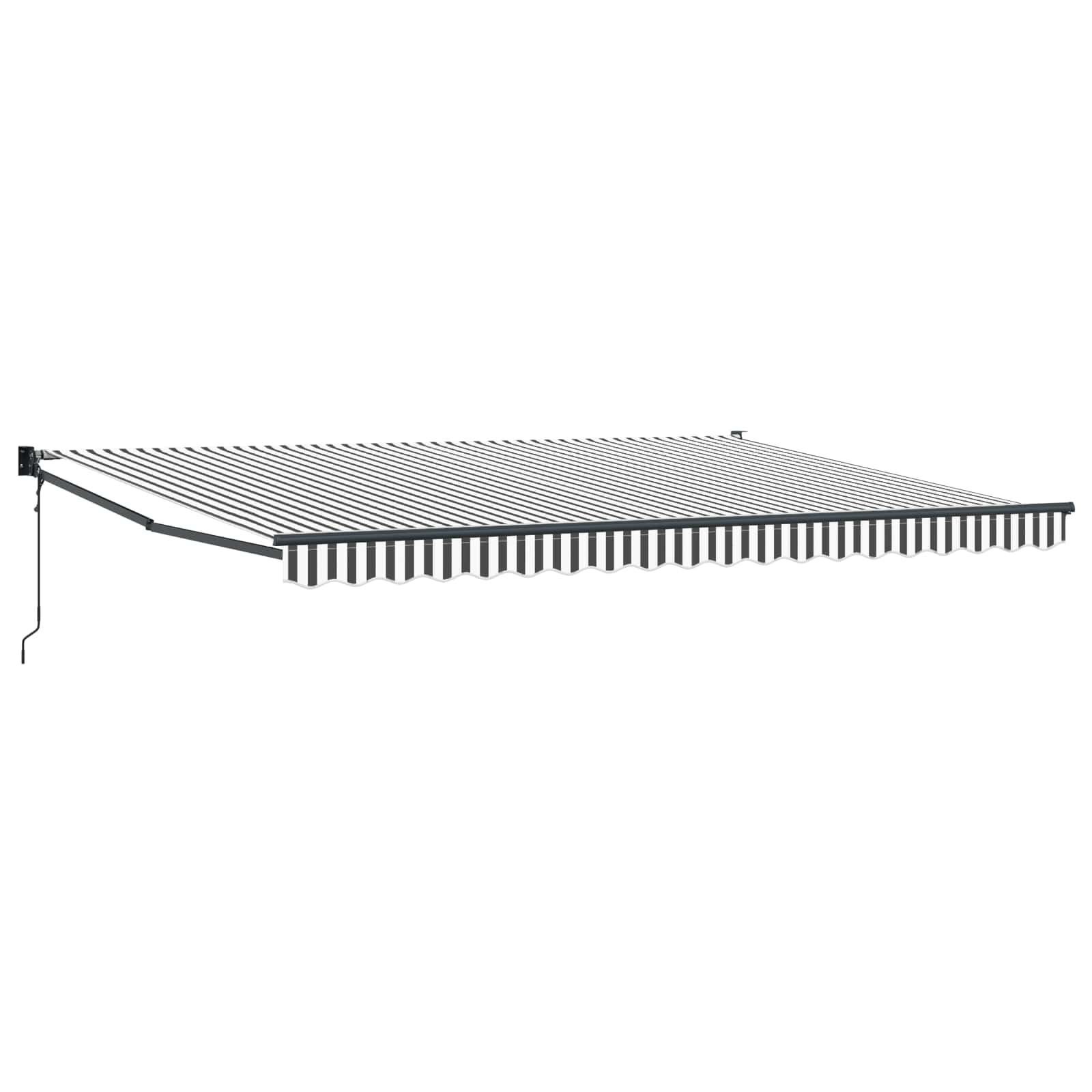 Tenda retrattile Antracite e Bianco 4 x 2 m