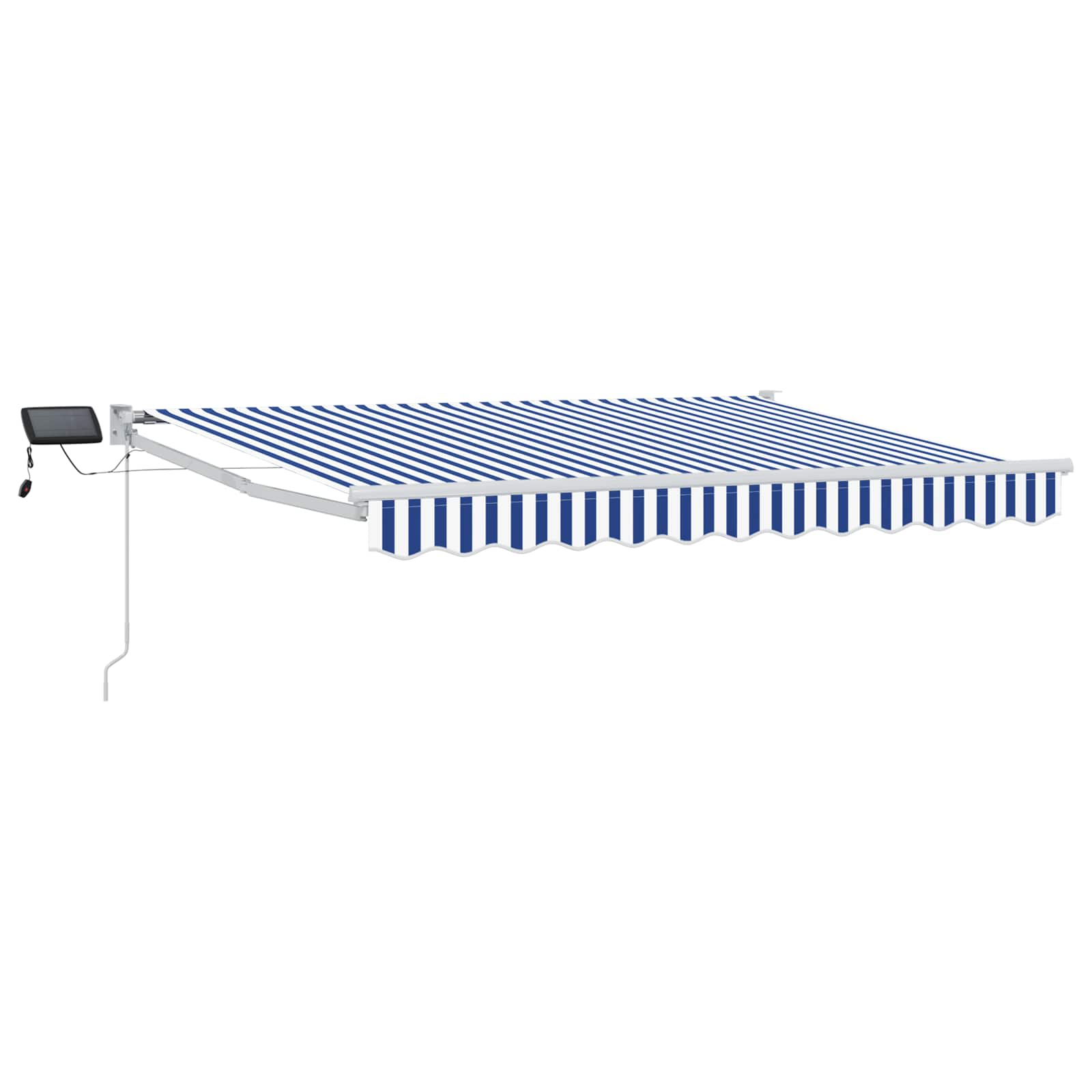 Tenda retrattile manuale con LED Blu e Bianco 2,5 x 2 m