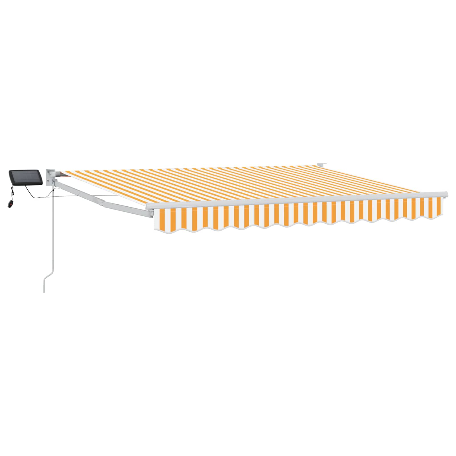 Tenda retrattile manuale con LED Giallo e Bianco 2,5 x 2 m