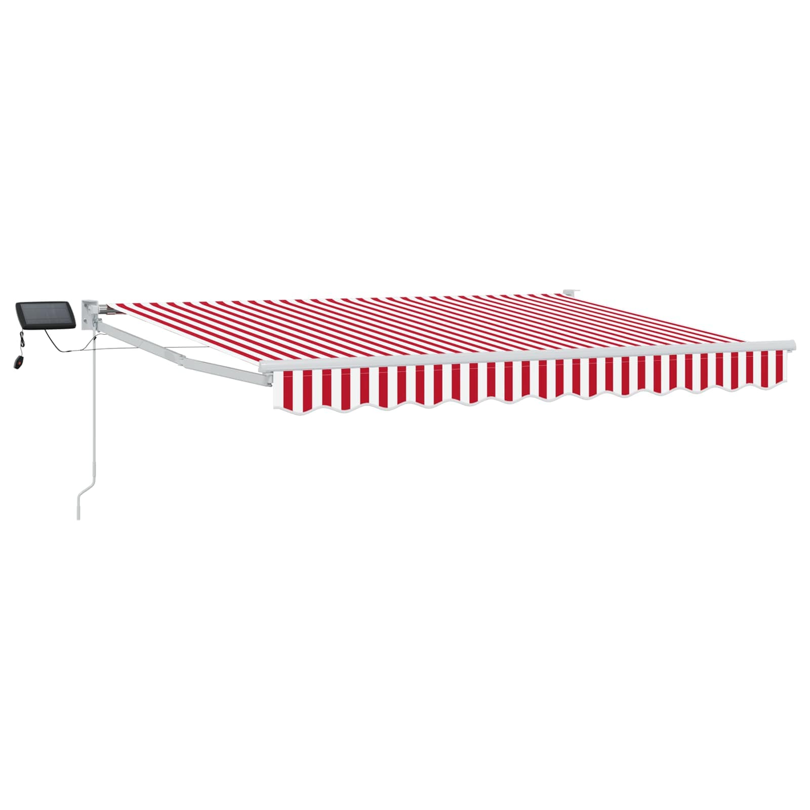 Tenda retrattile manuale con LED Rosso e Bianco 2,5 x 2 m
