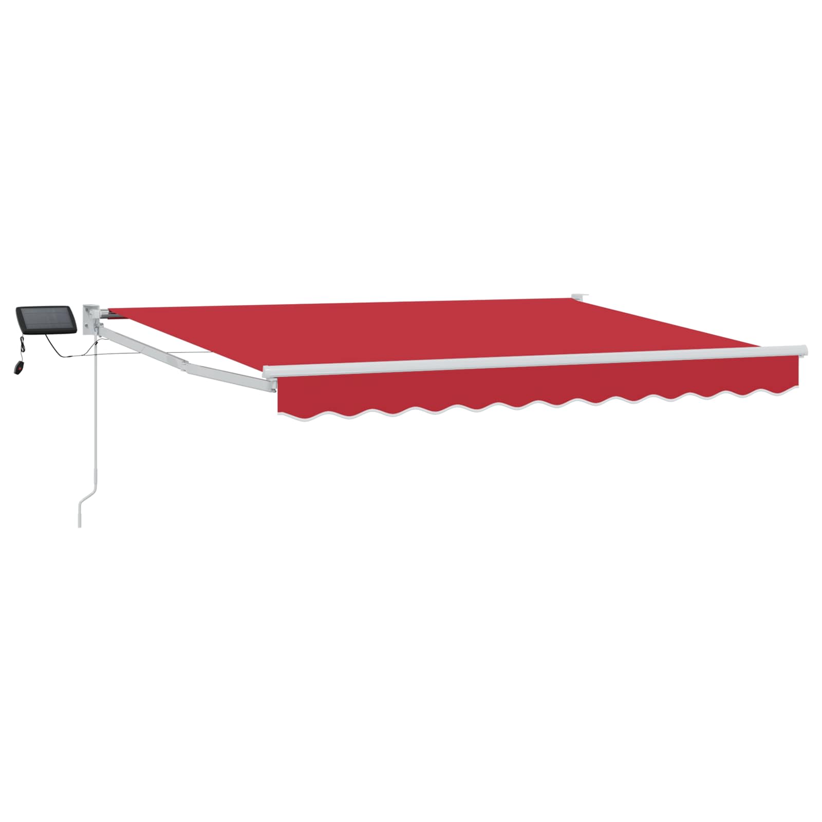 Tenda retrattile manuale con LED Rosso e Bianco 3 x 2,5 m