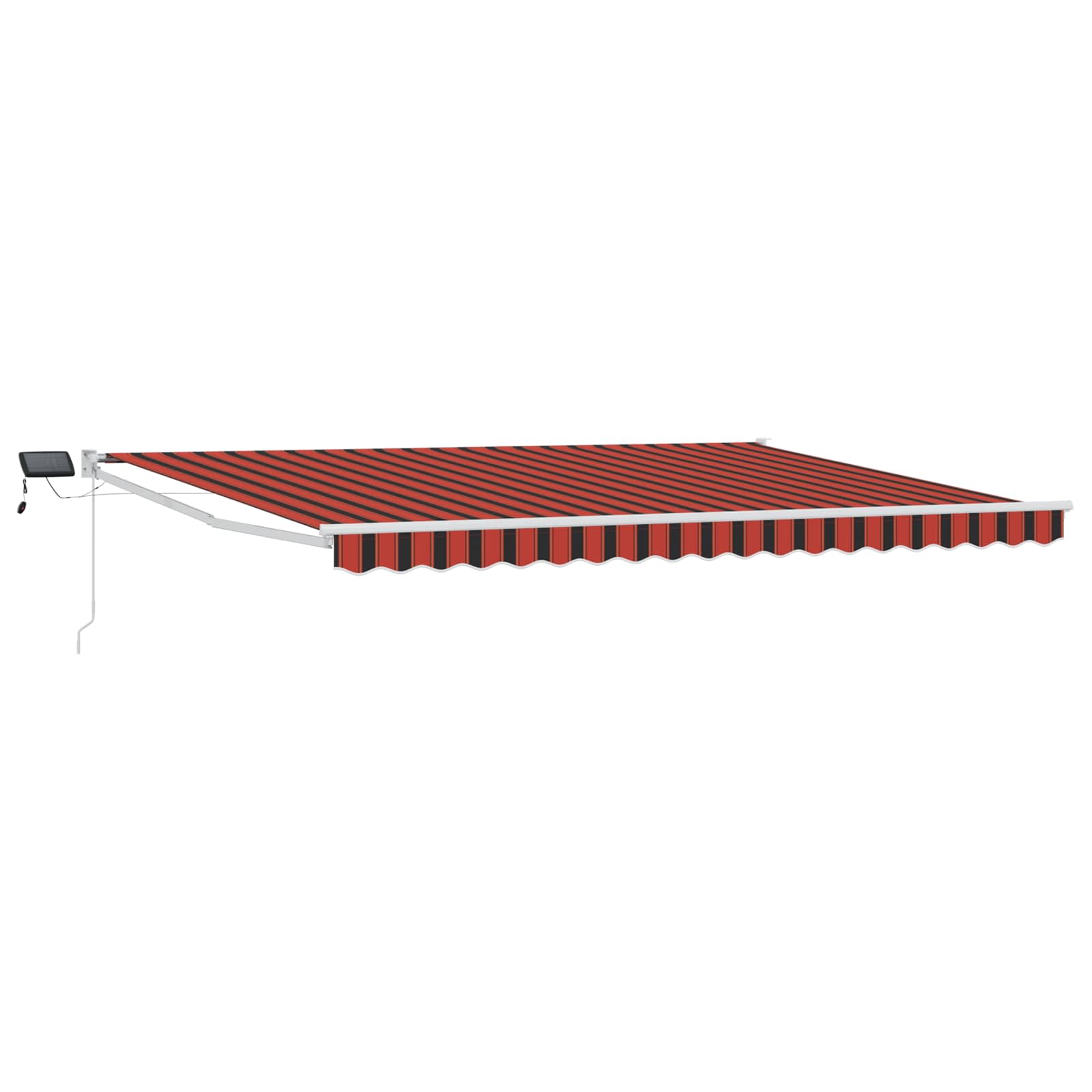 Tenda retrattile manuale con LED 4 × 3 m
