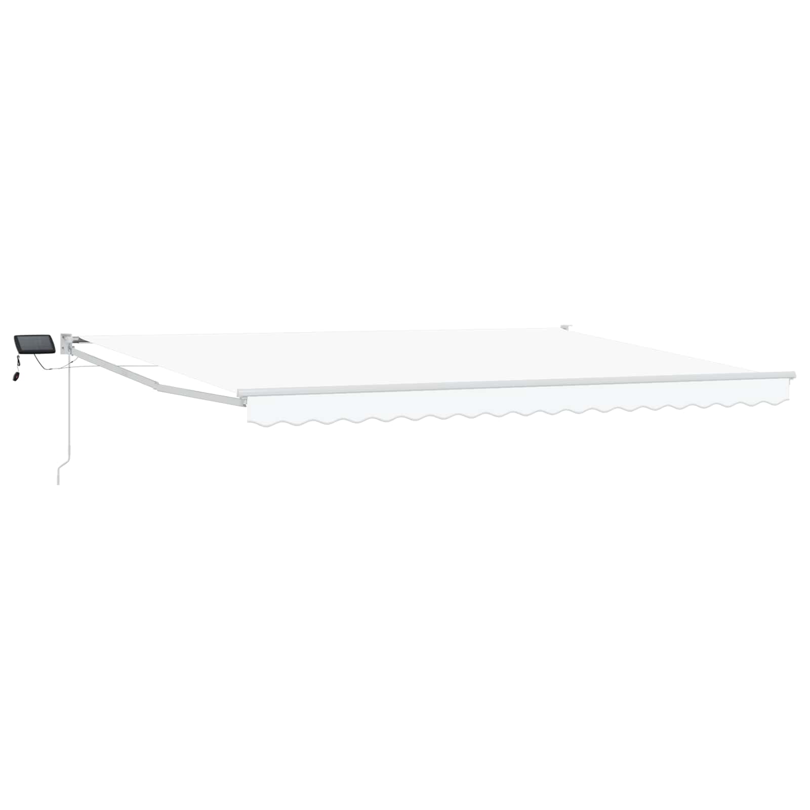 Tenda retrattile manuale con LED Bianco 5 x 3 m