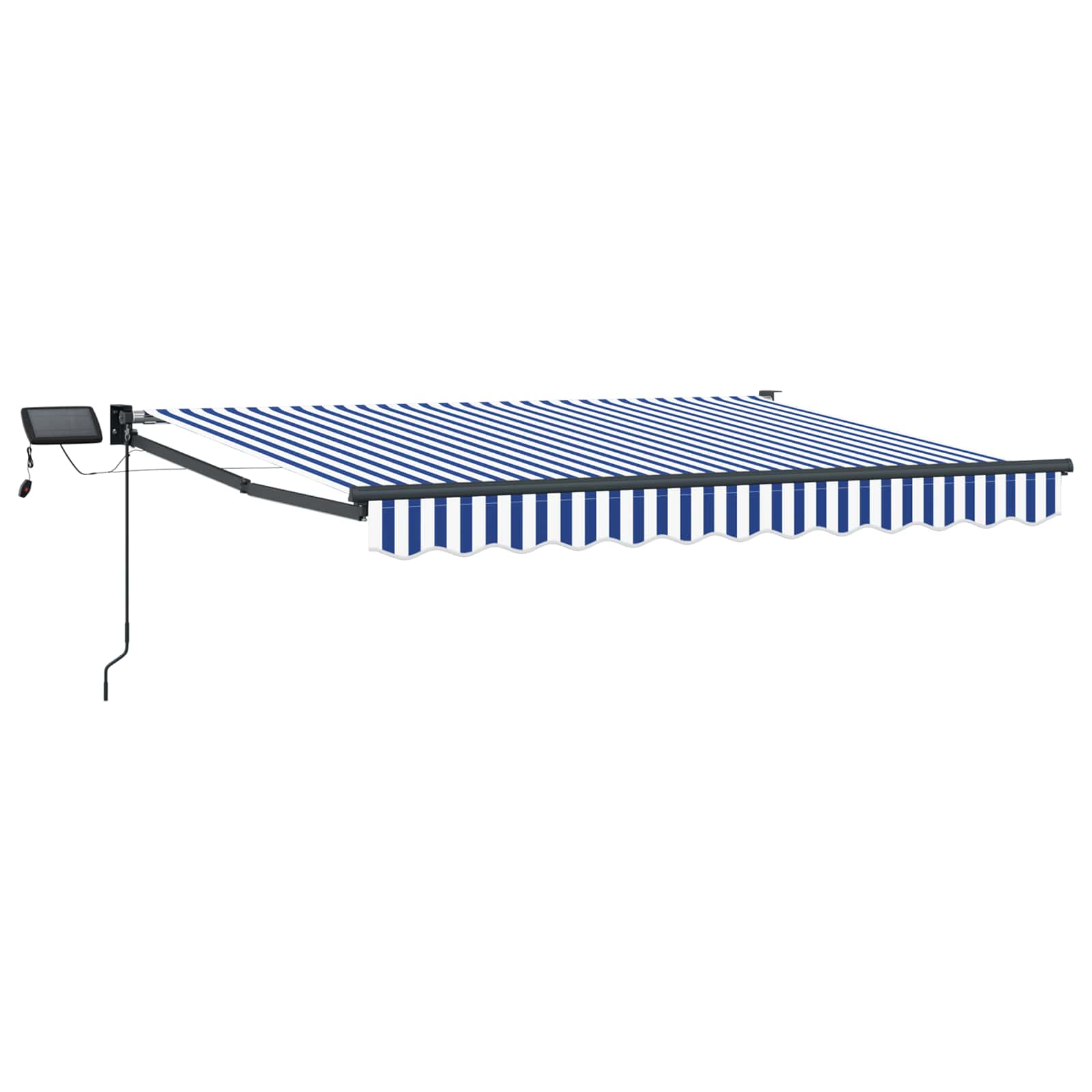Tenda retrattile manuale con LED 3,5 x 2 m