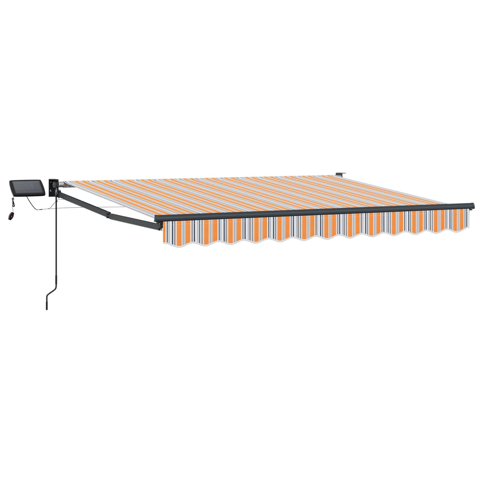 Tenda retrattile manuale con LED 3,5 x 2 m