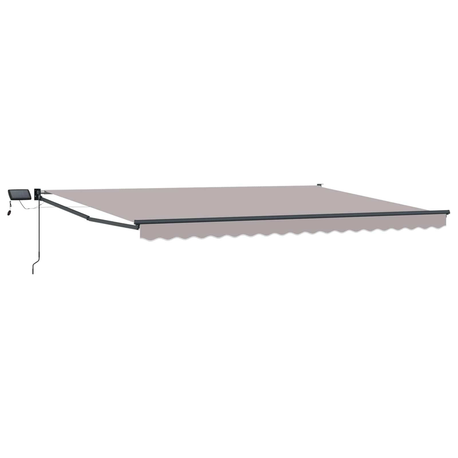 Tenda retrattile manuale con LED 4 × 3 m