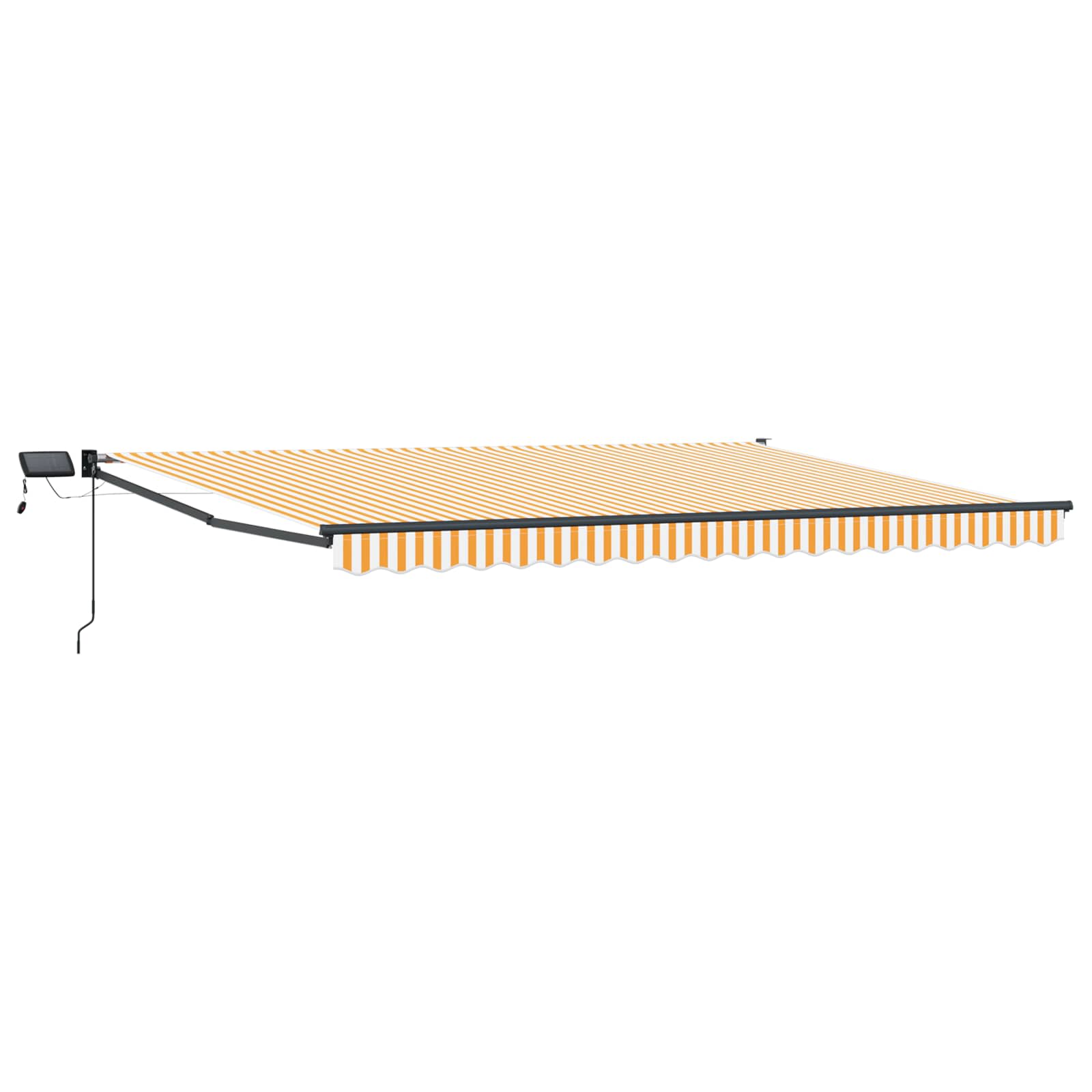 Tenda retrattile manuale con LED 5 x 3 m