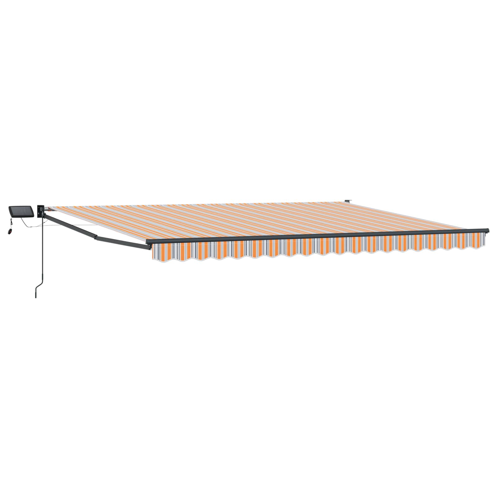 Tenda retrattile manuale con LED 5 x 3 m
