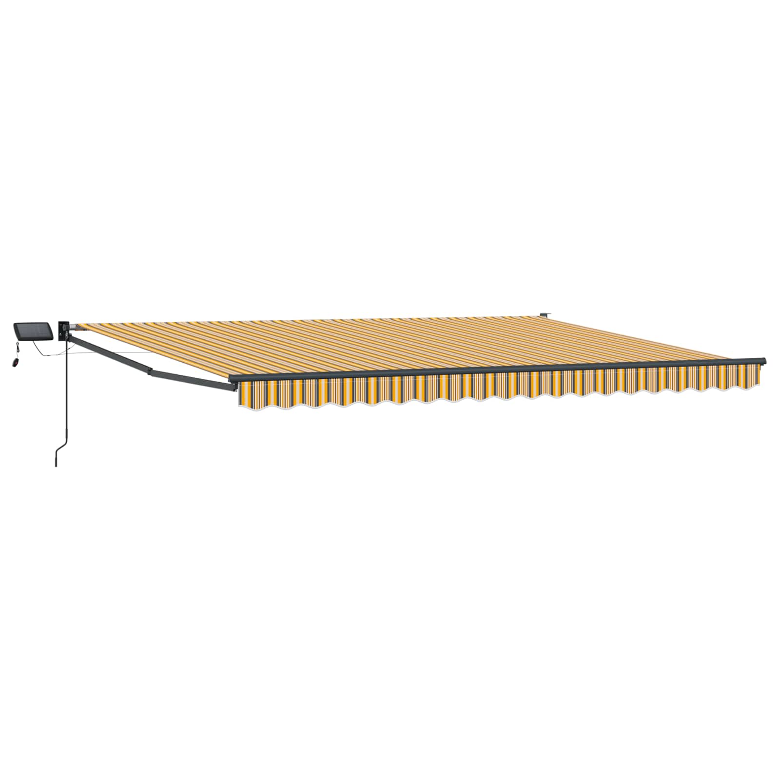 Tenda retrattile manuale con LED 5 x 3 m