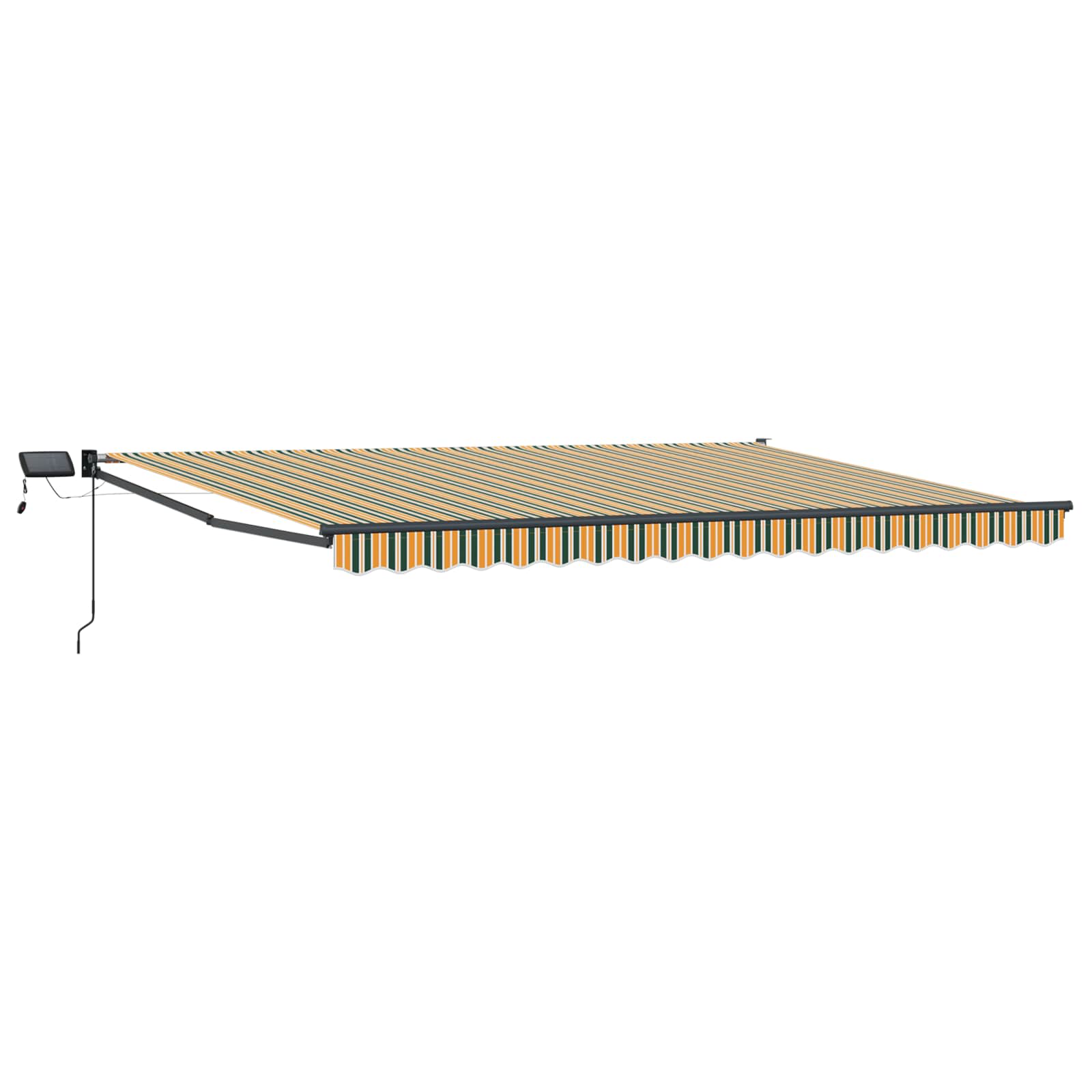 Tenda retrattile manuale con LED 5 x 3 m