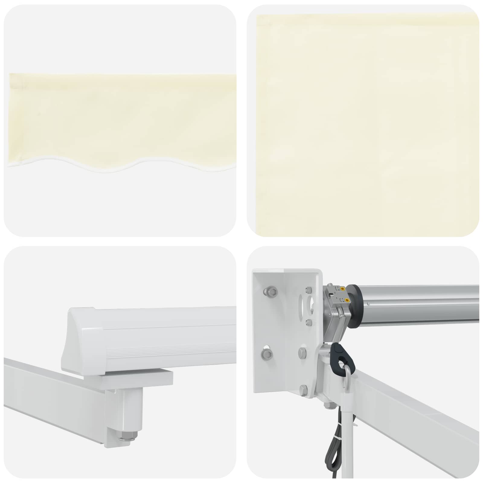 Tettuccio Elettrico Retrattile Crema 2,5 x 2 m