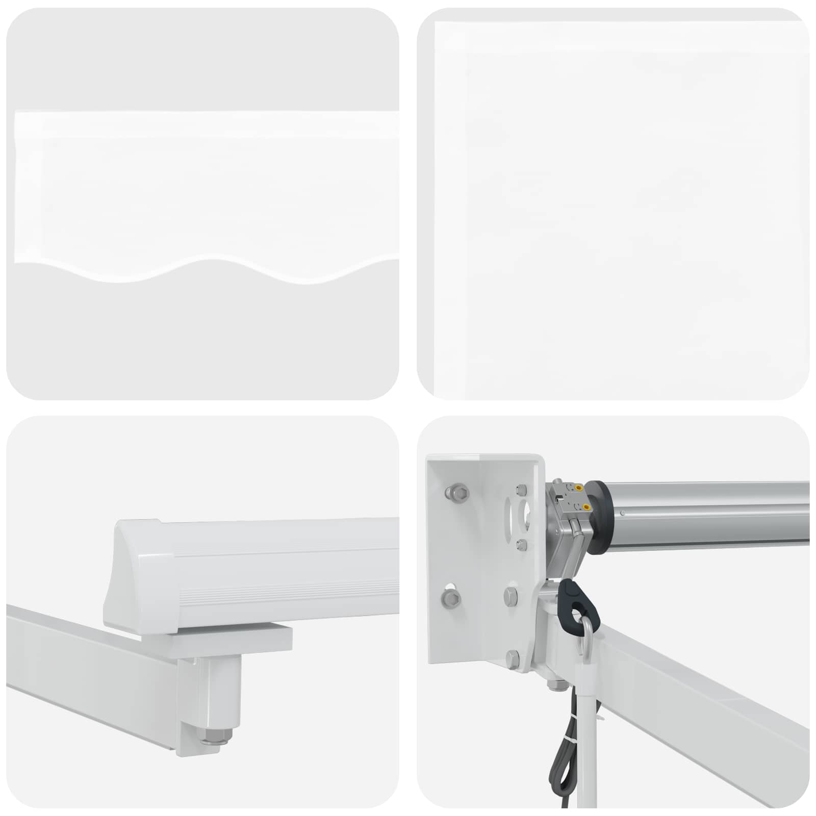 Tettuccio Elettrico Retrattile Bianco 3,5 x 2 m