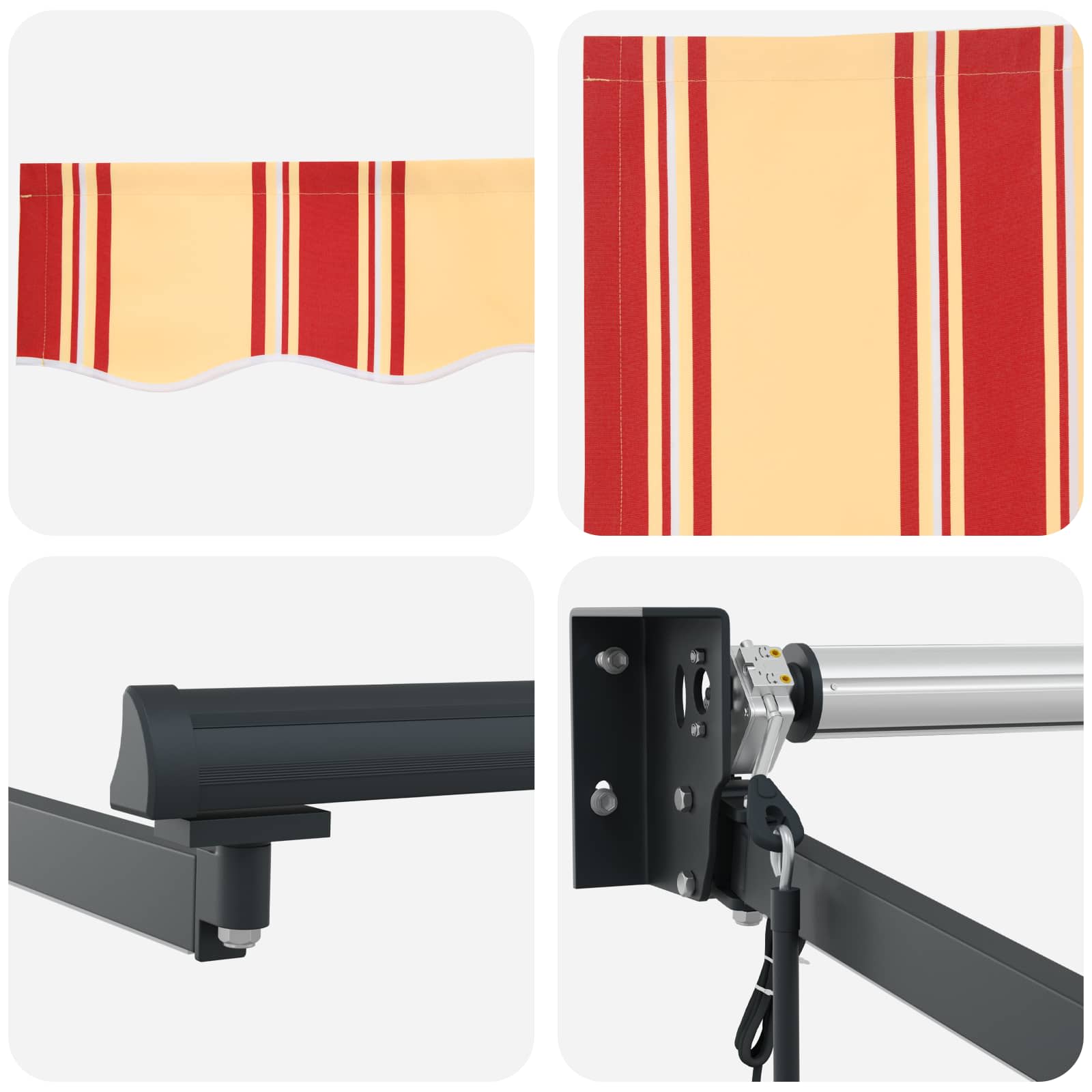 Tettuccio Elettrico Retrattile Multicolore 3 x 2 m