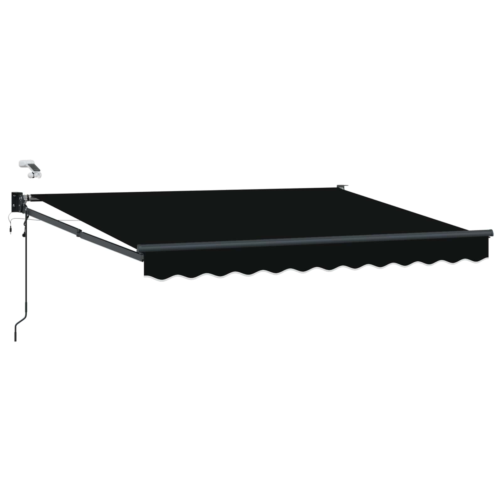 Tettuccio Elettrico Retrattile Nero 3,5 x 2,5 m