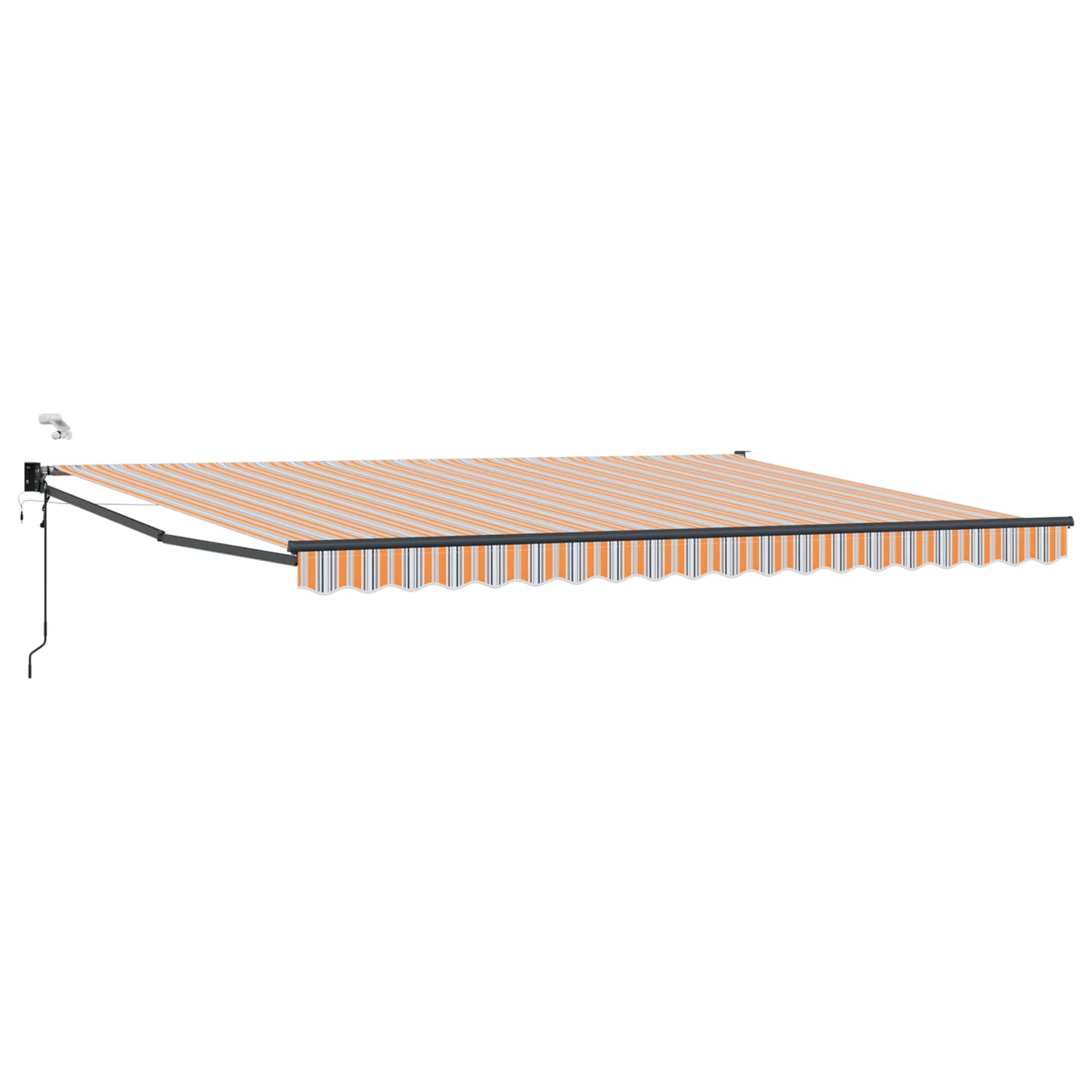 Tettuccio Elettrico Retrattile Blu e Arancione 4 × 3 m