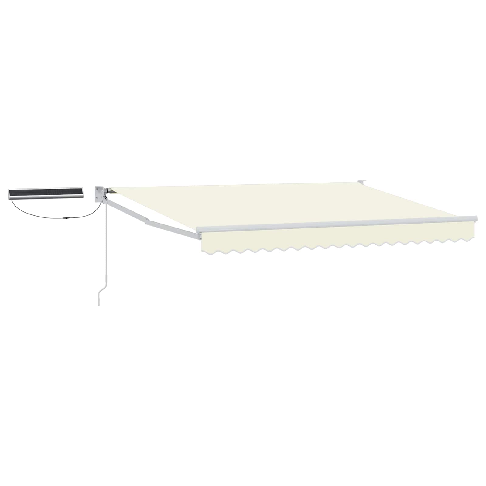 Tettuccio Elettrico Retrattile Crema e Bianco 3 x 2 m