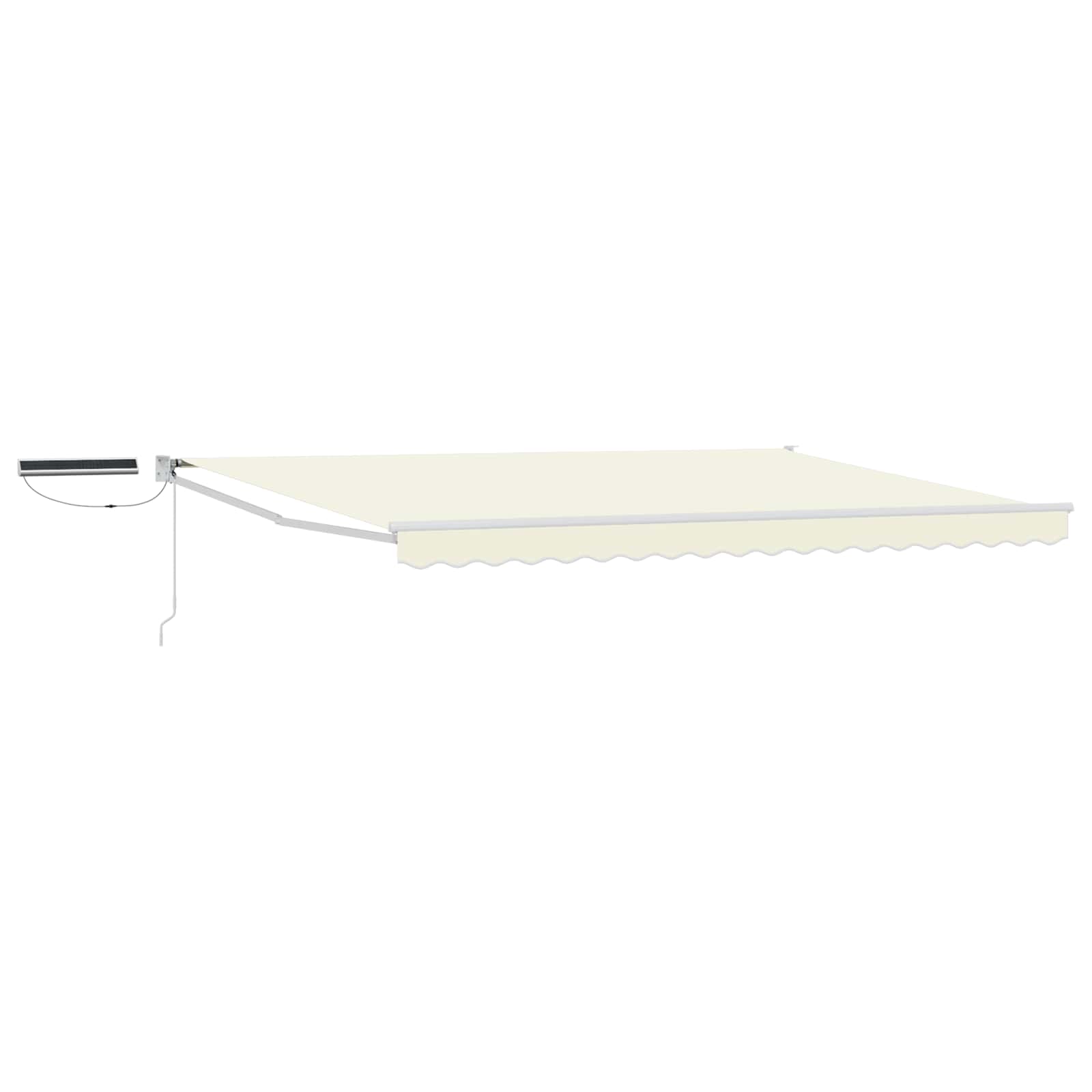 Tettuccio Elettrico Retrattile Crema e Bianco 4 x 2 m