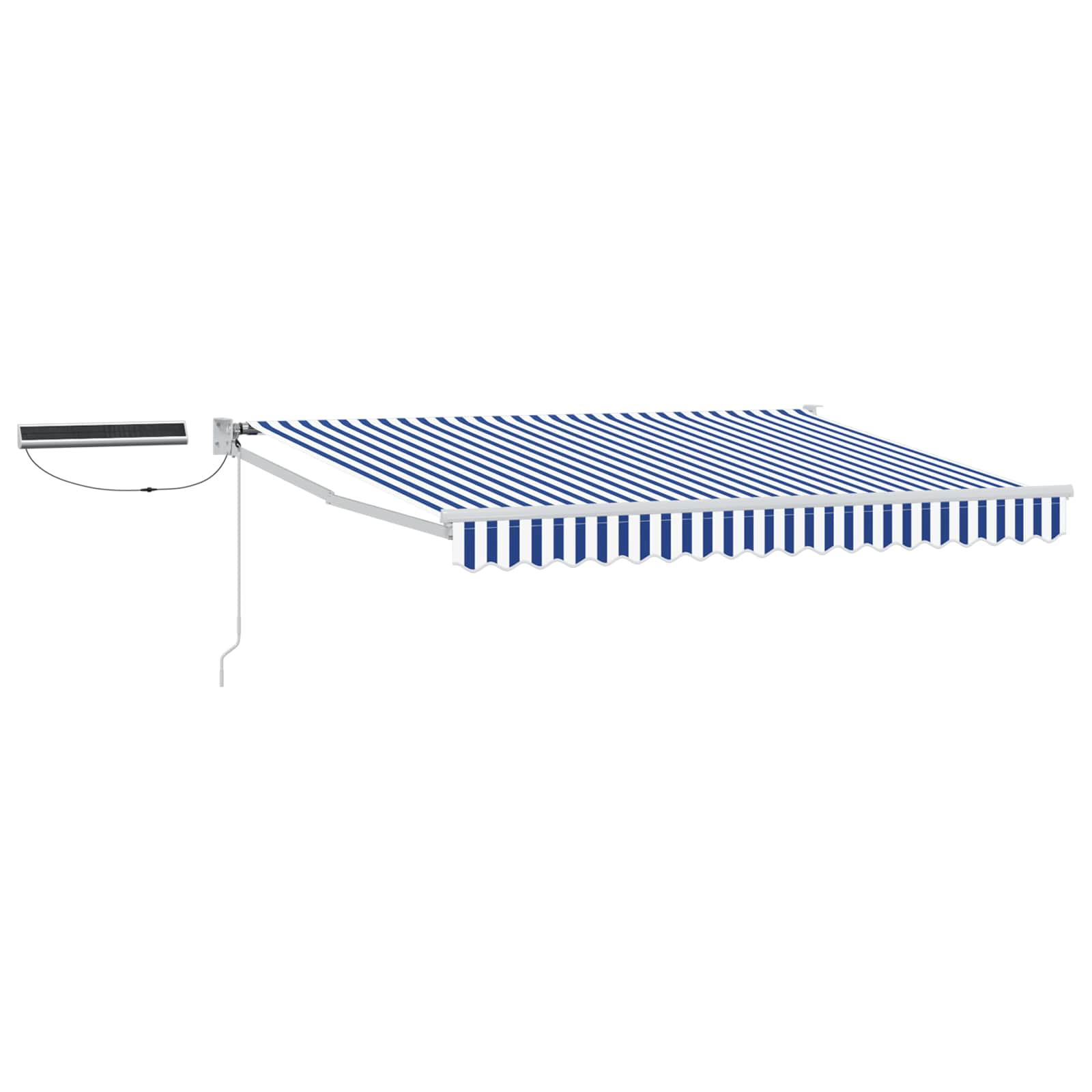 Tettuccio Elettrico Retrattile Blu e Bianco 3 x 2,5 m