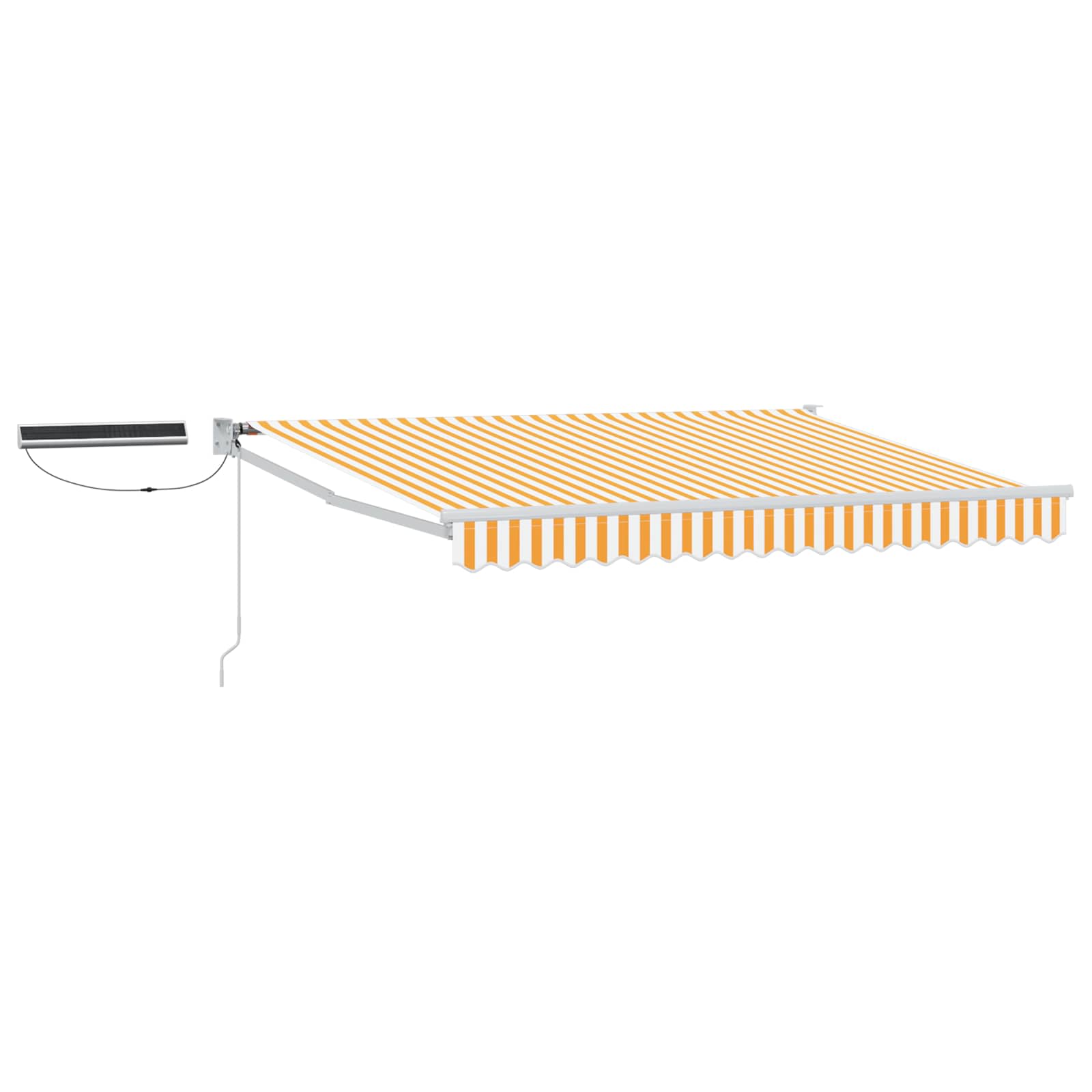 Tettuccio Elettrico Retrattile Giallo e Bianco 3,5 x 2,5 m