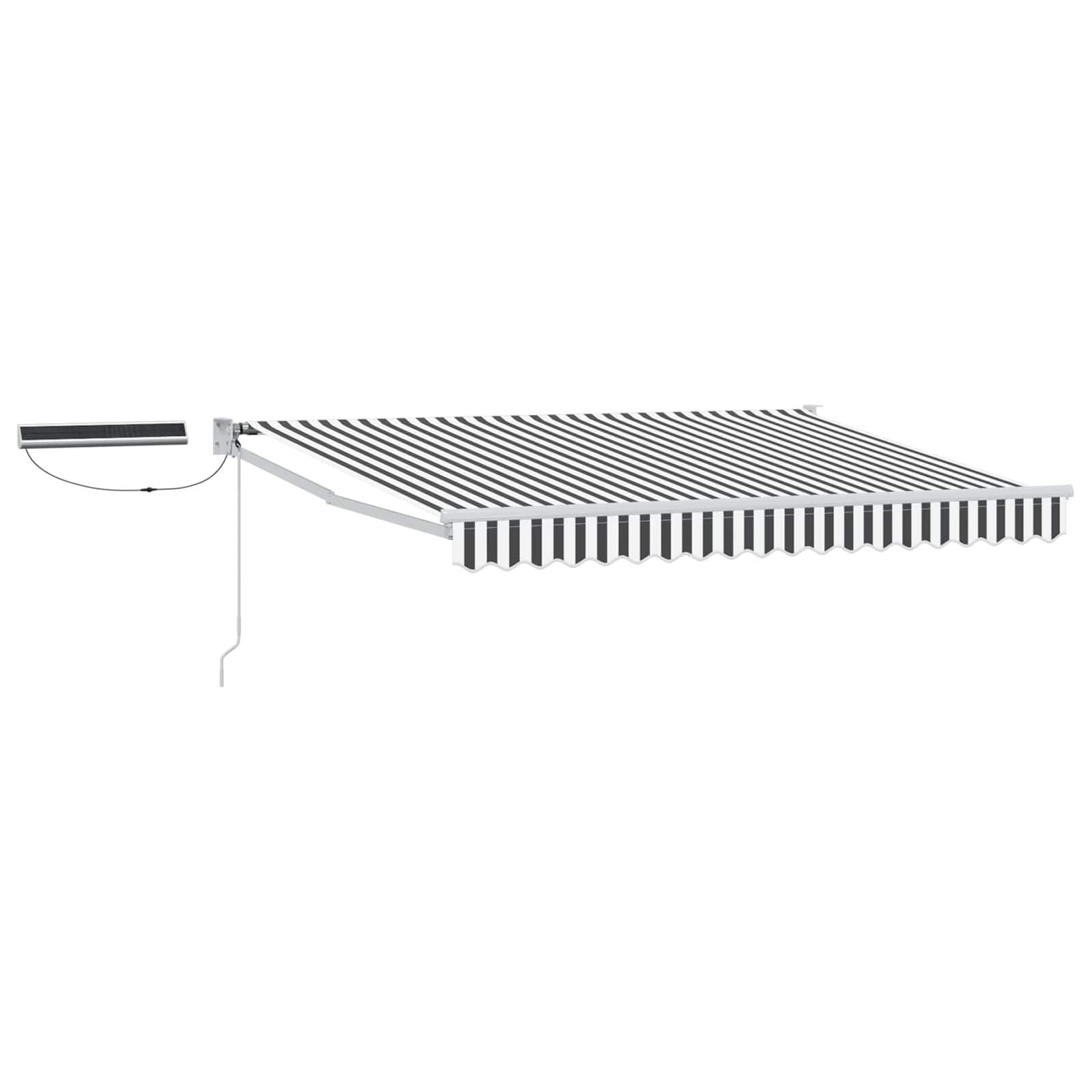 Tettuccio Elettrico Retrattile Antracite e Bianco 3,5 x 2,5 m