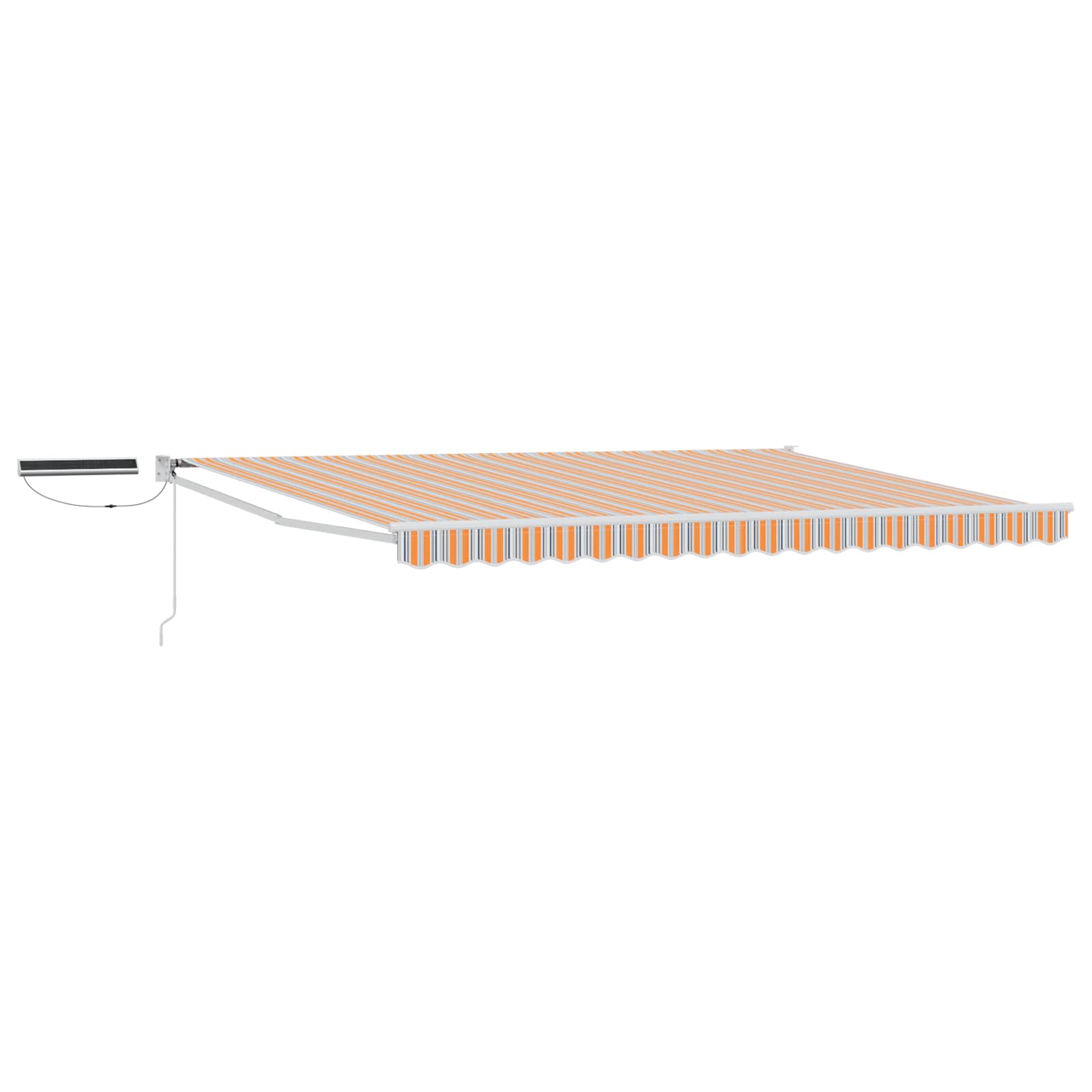 Tettuccio Elettrico Retrattile Blu, Arancione, Bianco 4 × 3 m