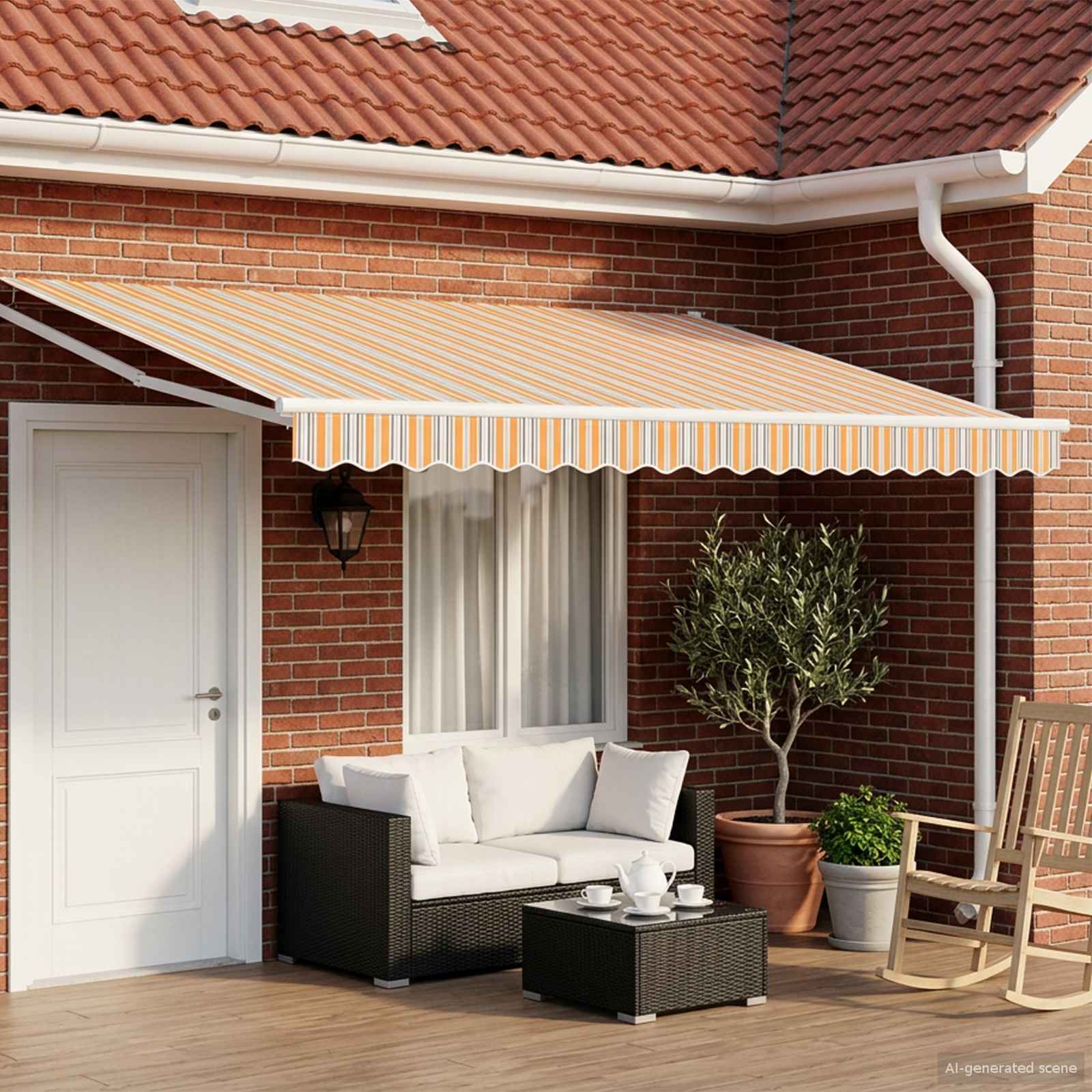Tettuccio Elettrico Retrattile 4,5 × 3 m